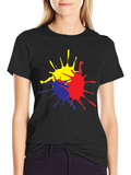 Vibrant Splatter Graphic T-Shirt