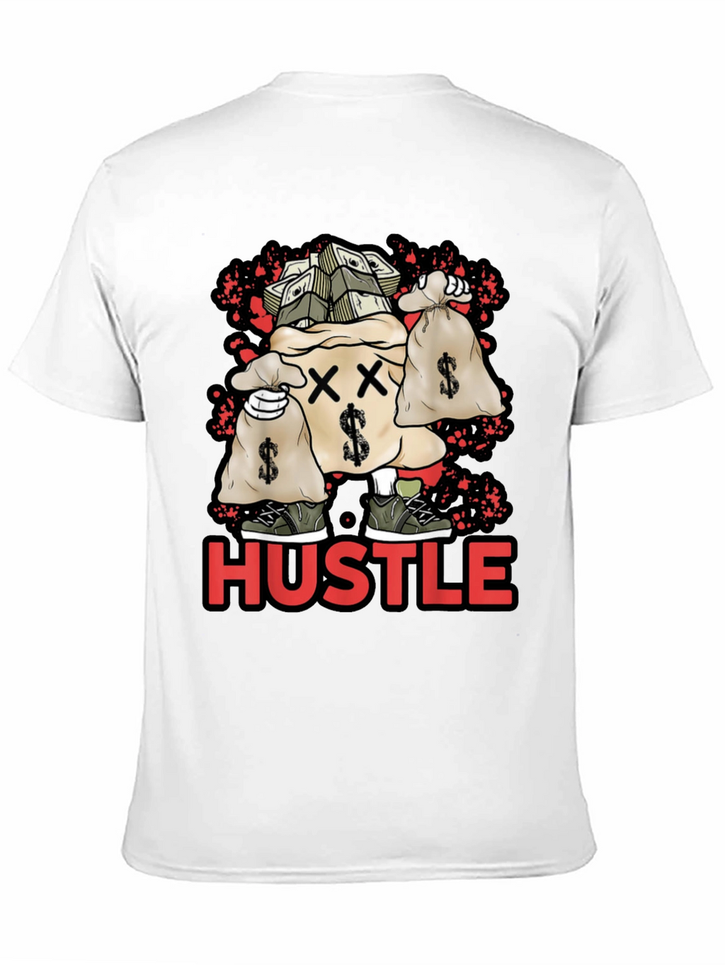 Hustle Money Bag Graphic T-Shirt