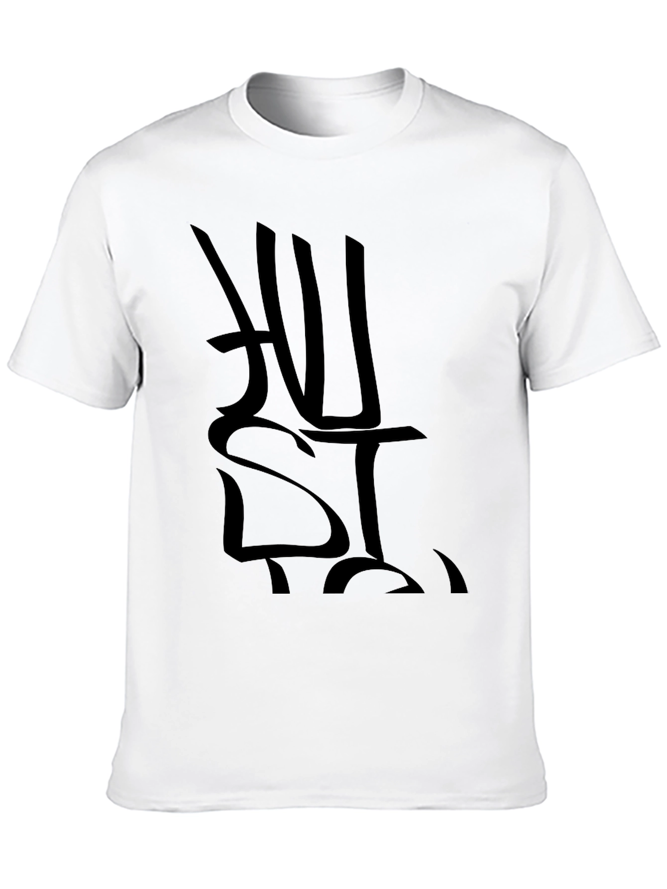 Black Hustle Graphic Print T-Shirt