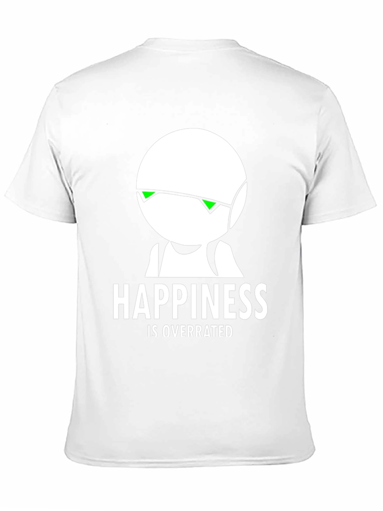 Happiness Is Overrated Black Graphic T-Shirt