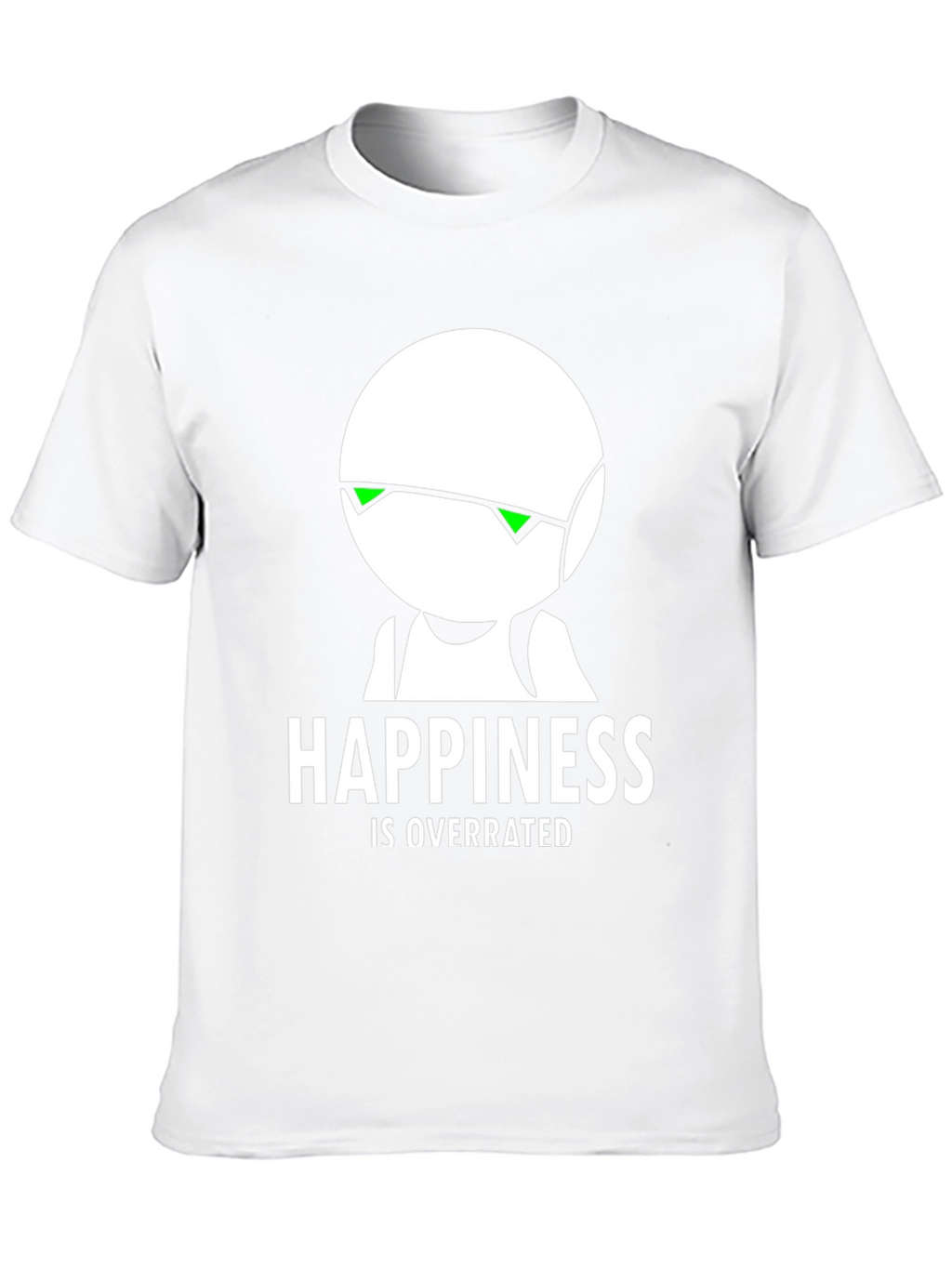 Happiness Is Overrated Black Graphic T-Shirt