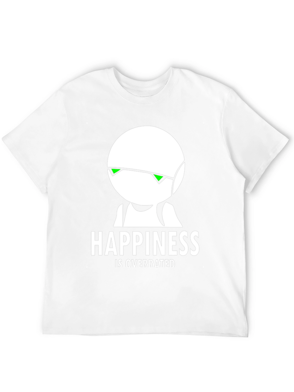 Happiness Is Overrated Black Graphic T-Shirt