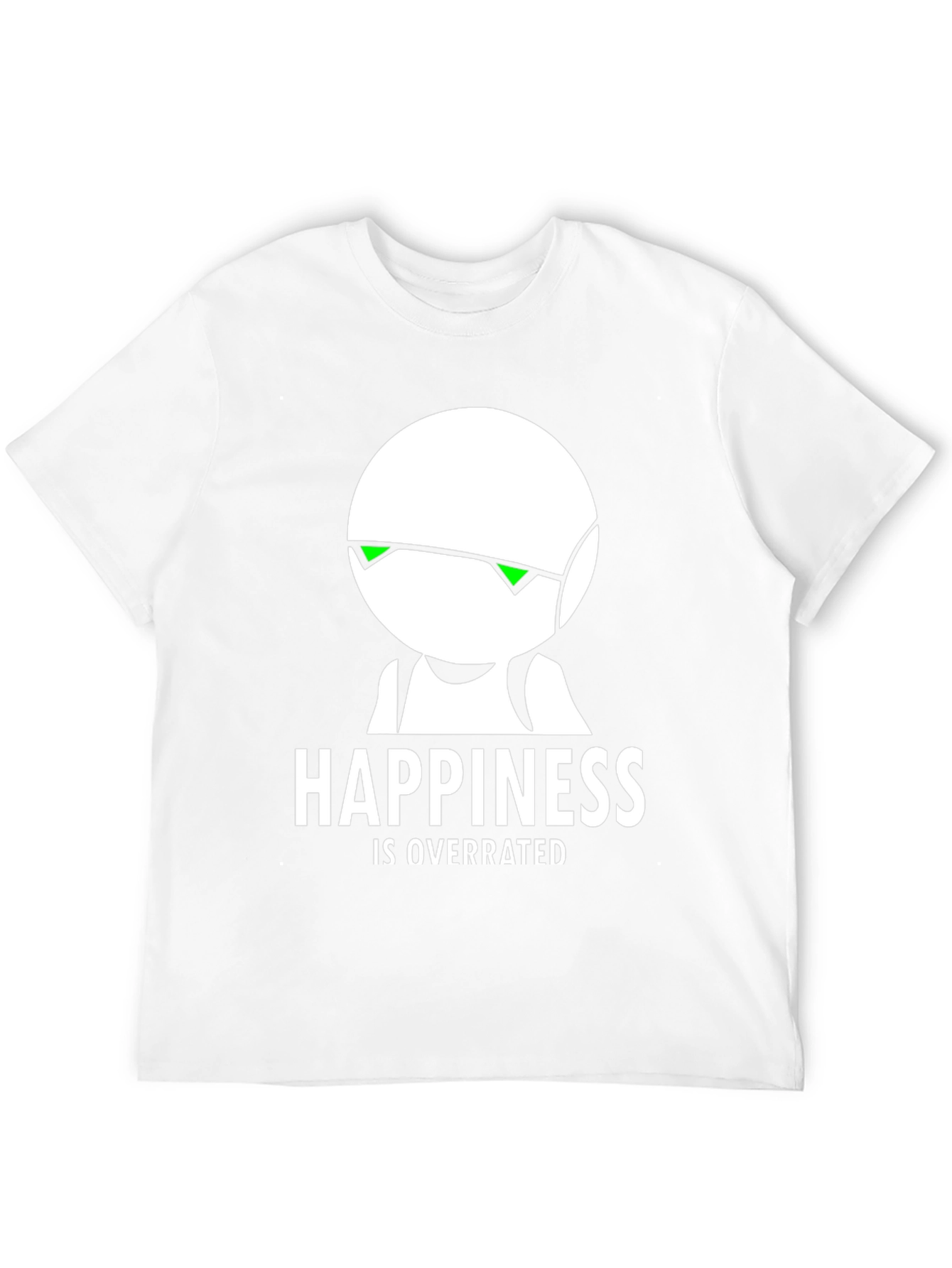 Happiness Is Overrated Black Graphic T-Shirt