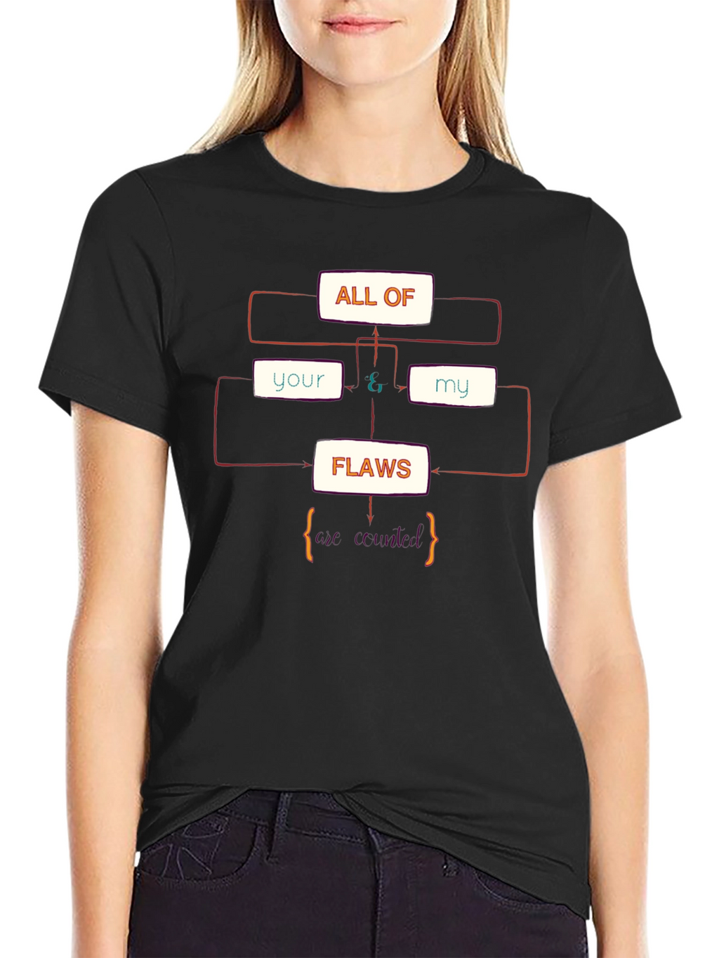 All of Your & My Flaws Definition T-Shirt