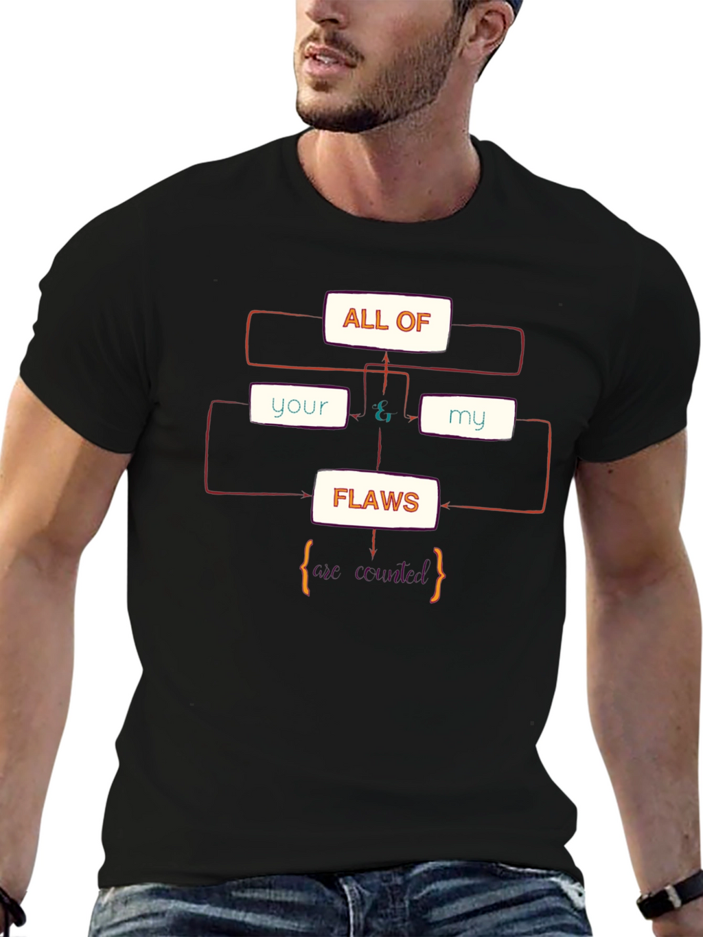 All of Your & My Flaws Definition T-Shirt