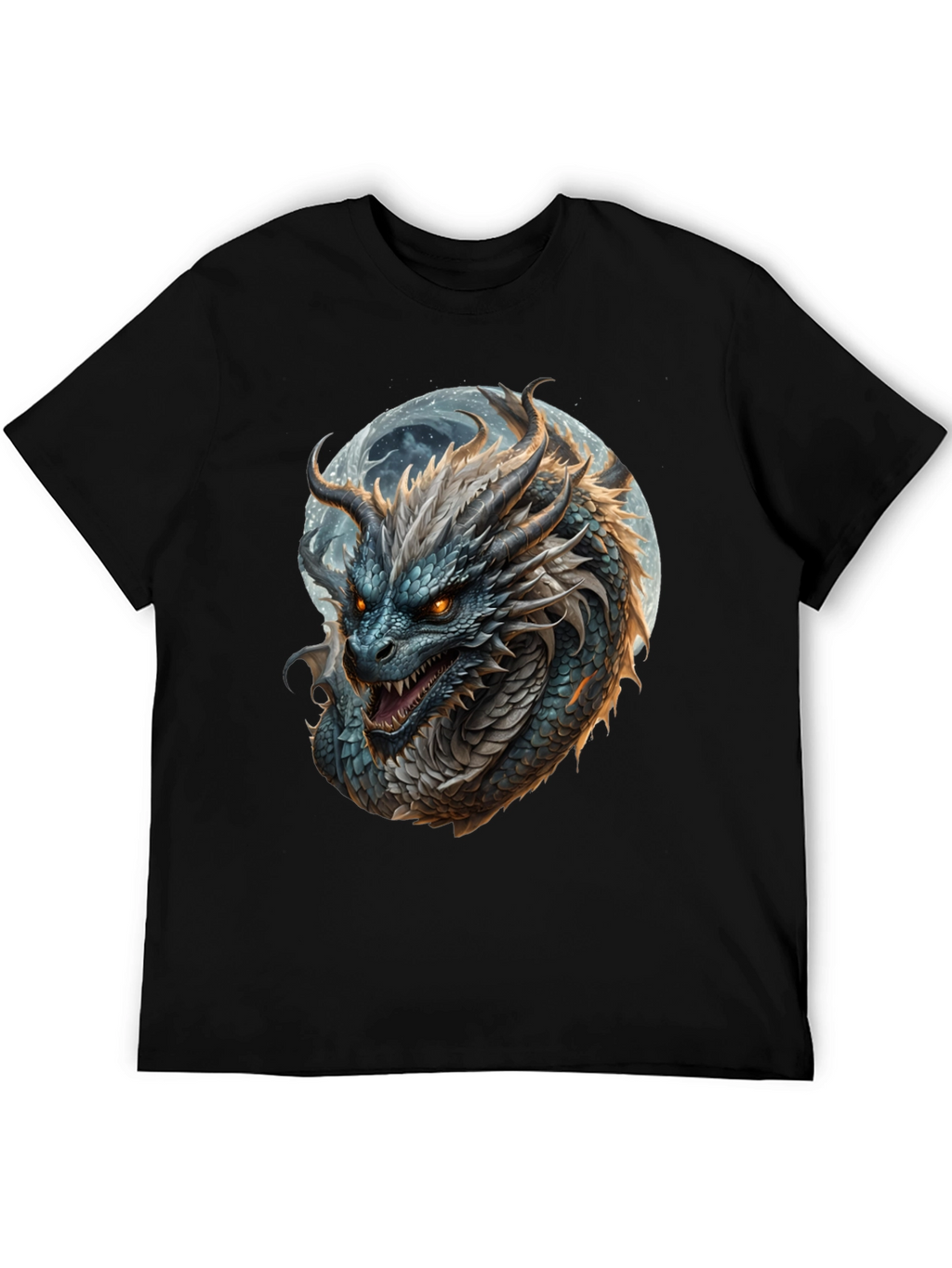 Dragon Moon Graphic T-Shirt - Fierce Fantasy Style