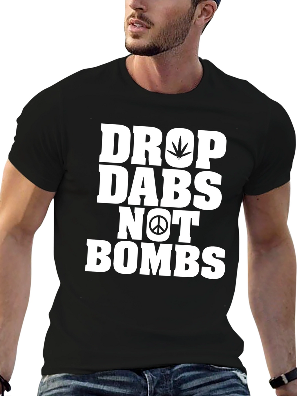 Drop Dabs Not Bombs Graphic T-Shirt