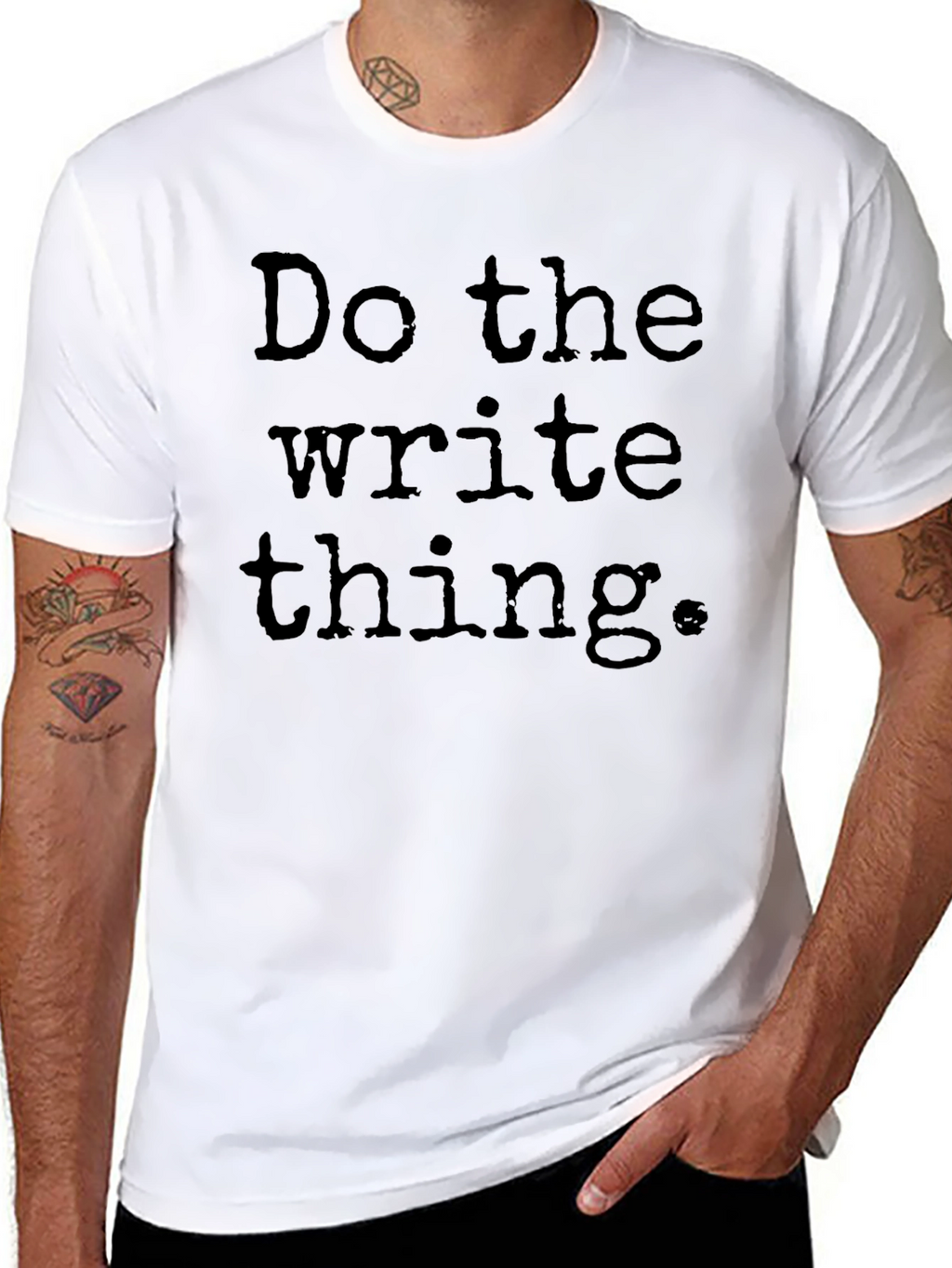 Do the Write Thing T-Shirt - Black
