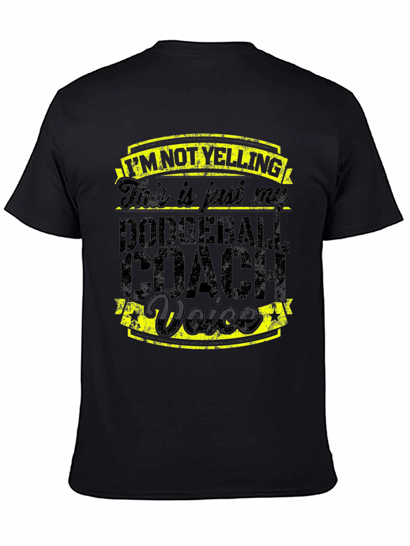 Dodgeball Coach Voice T-Shirt - Funny Slogan Tee