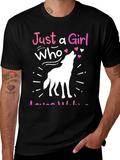 Just a Girl Who Loves Wolves T-Shirt