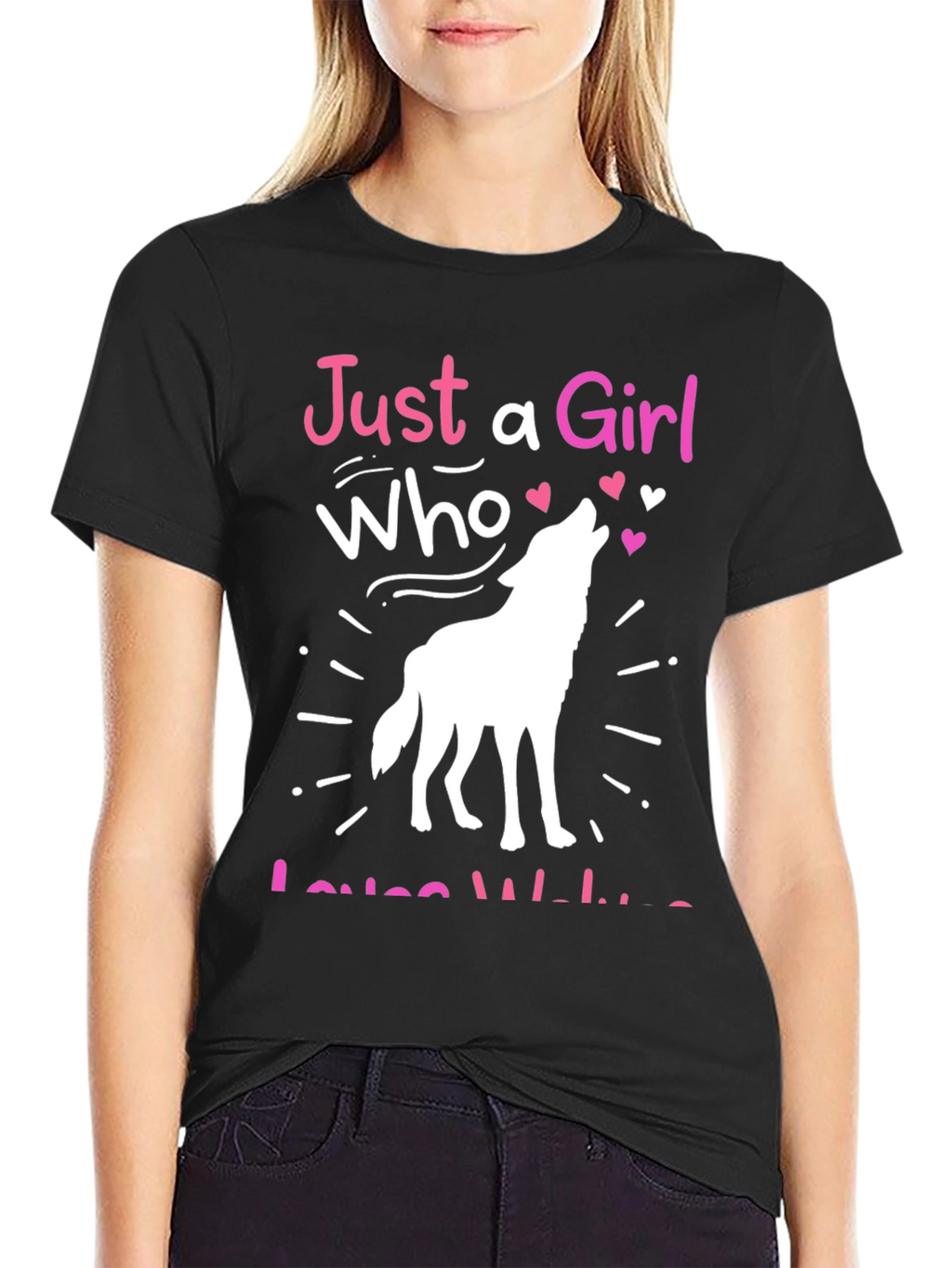 Just a Girl Who Loves Wolves T-Shirt