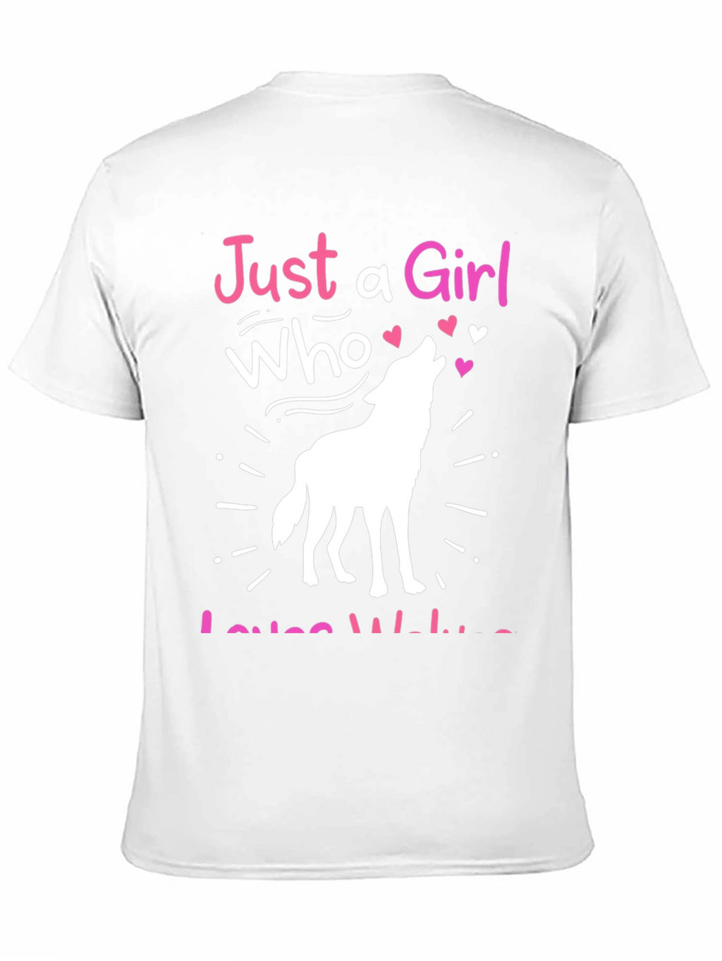 Just a Girl Who Loves Wolves T-Shirt