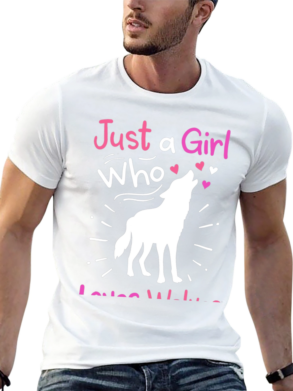 Just a Girl Who Loves Wolves T-Shirt