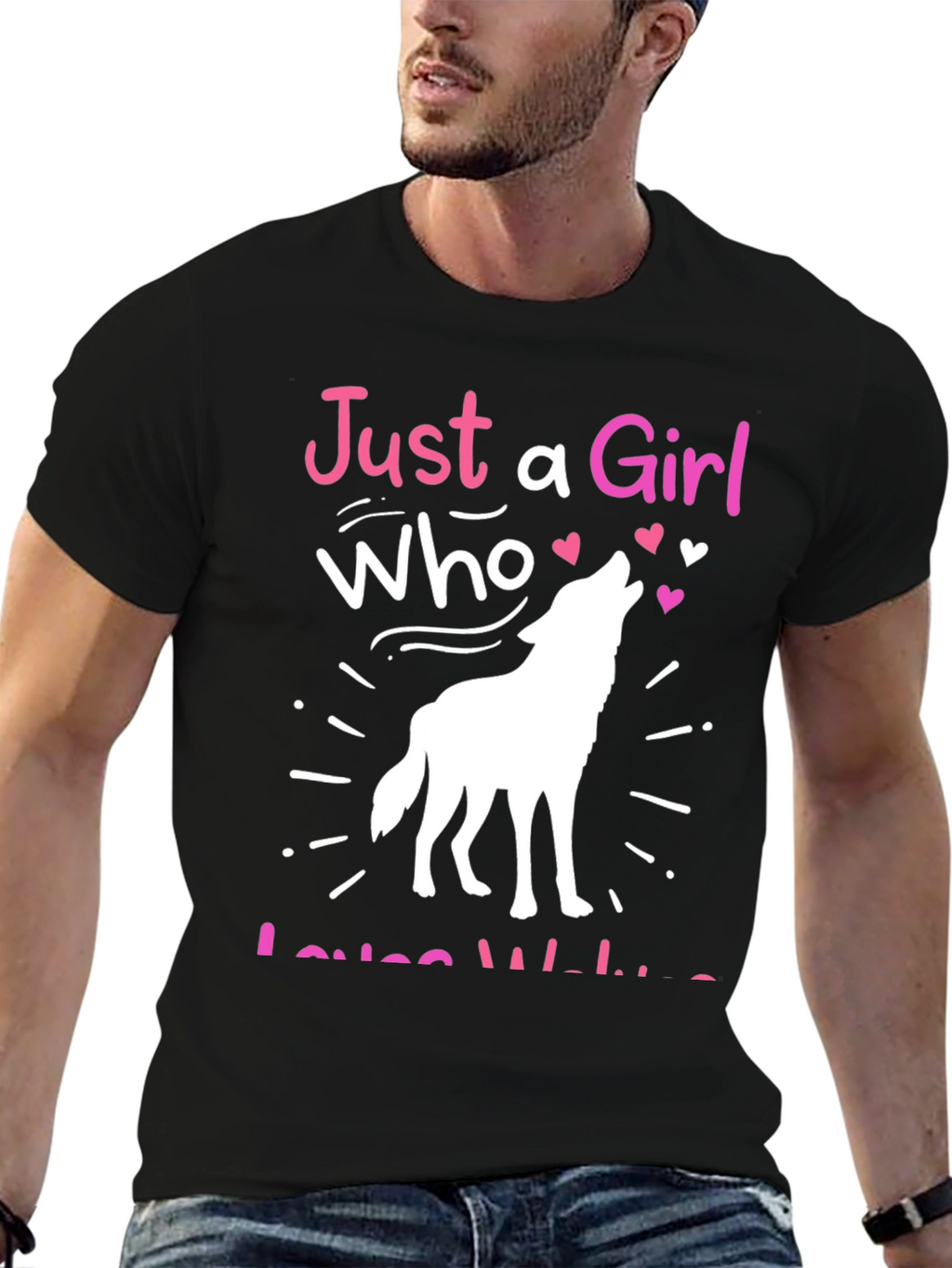 Just a Girl Who Loves Wolves T-Shirt
