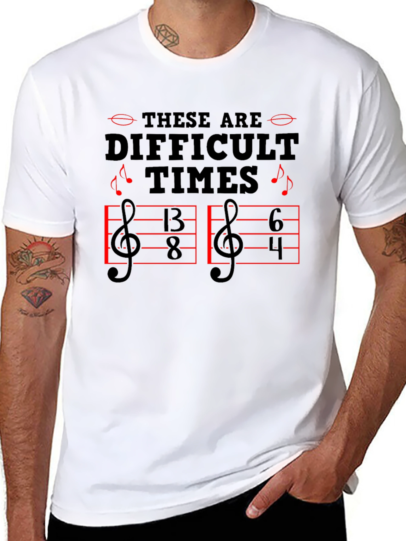 Difficult Times Music Theory T-Shirt