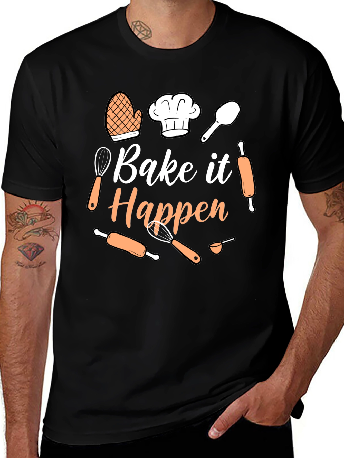 Bake it Happen Graphic Tee - Baking Lover T-Shirt