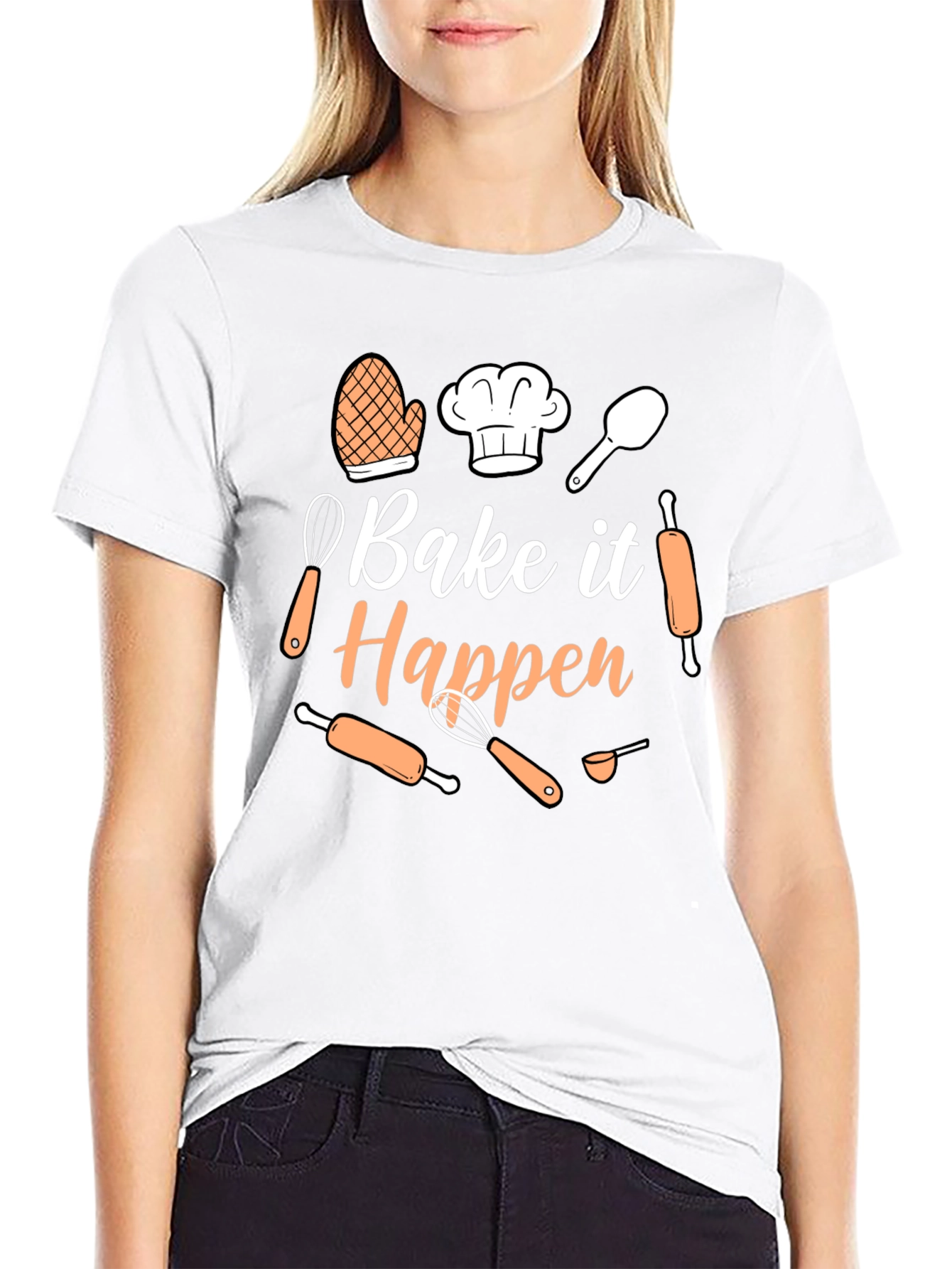 Bake it Happen Graphic Tee - Baking Lover T-Shirt
