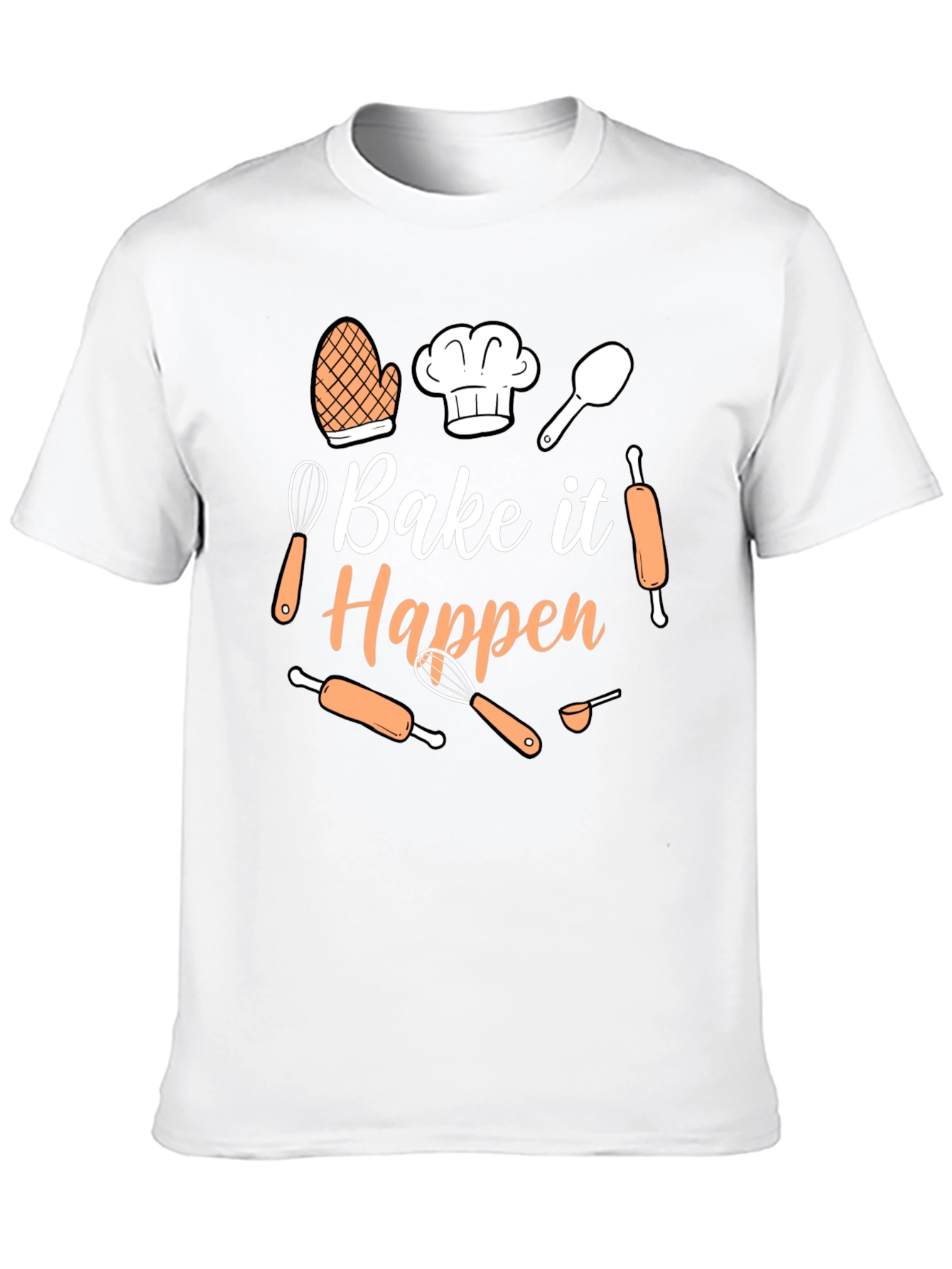 Bake it Happen Graphic Tee - Baking Lover T-Shirt