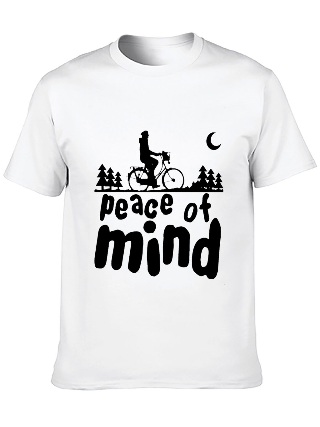 Peace of Mind Black Graphic T-Shirt