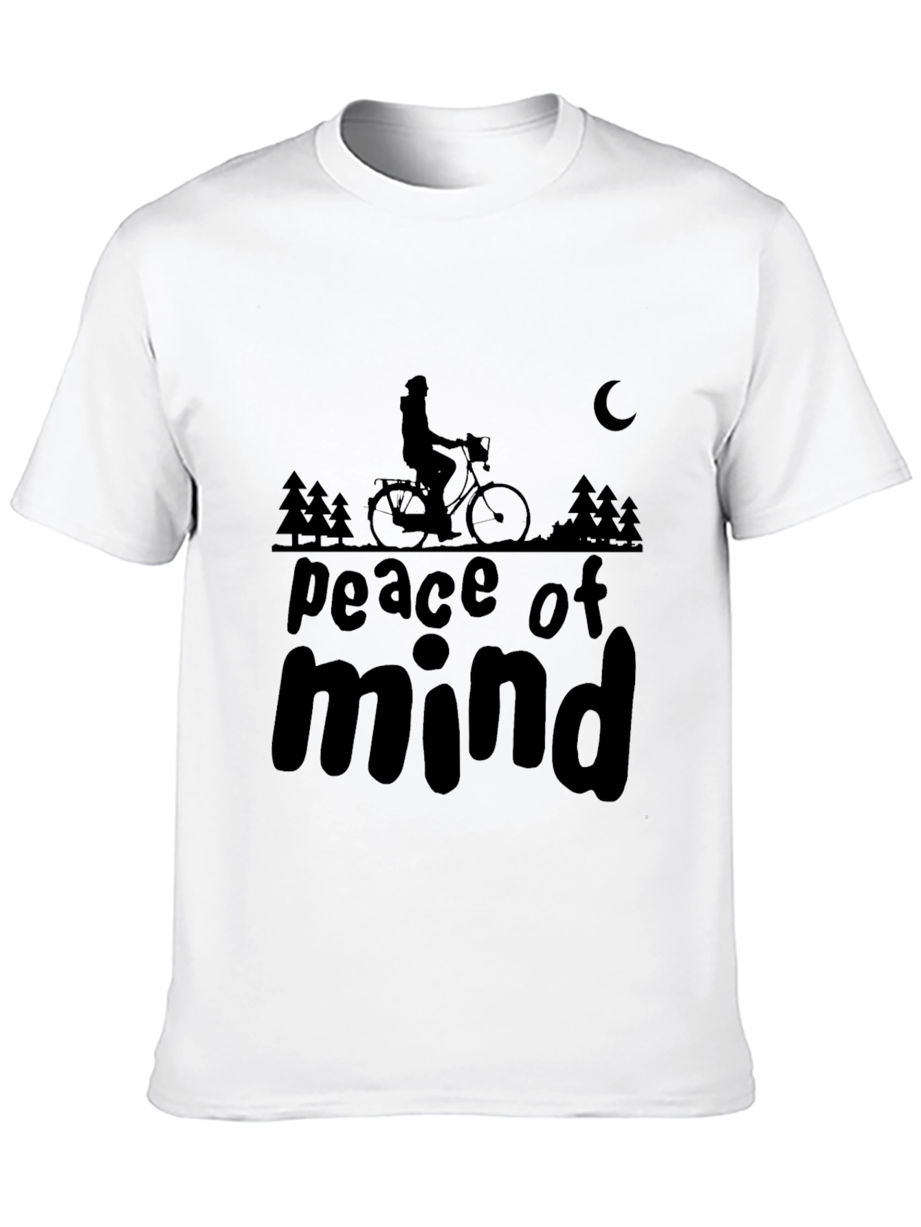 Peace of Mind Black Graphic T-Shirt
