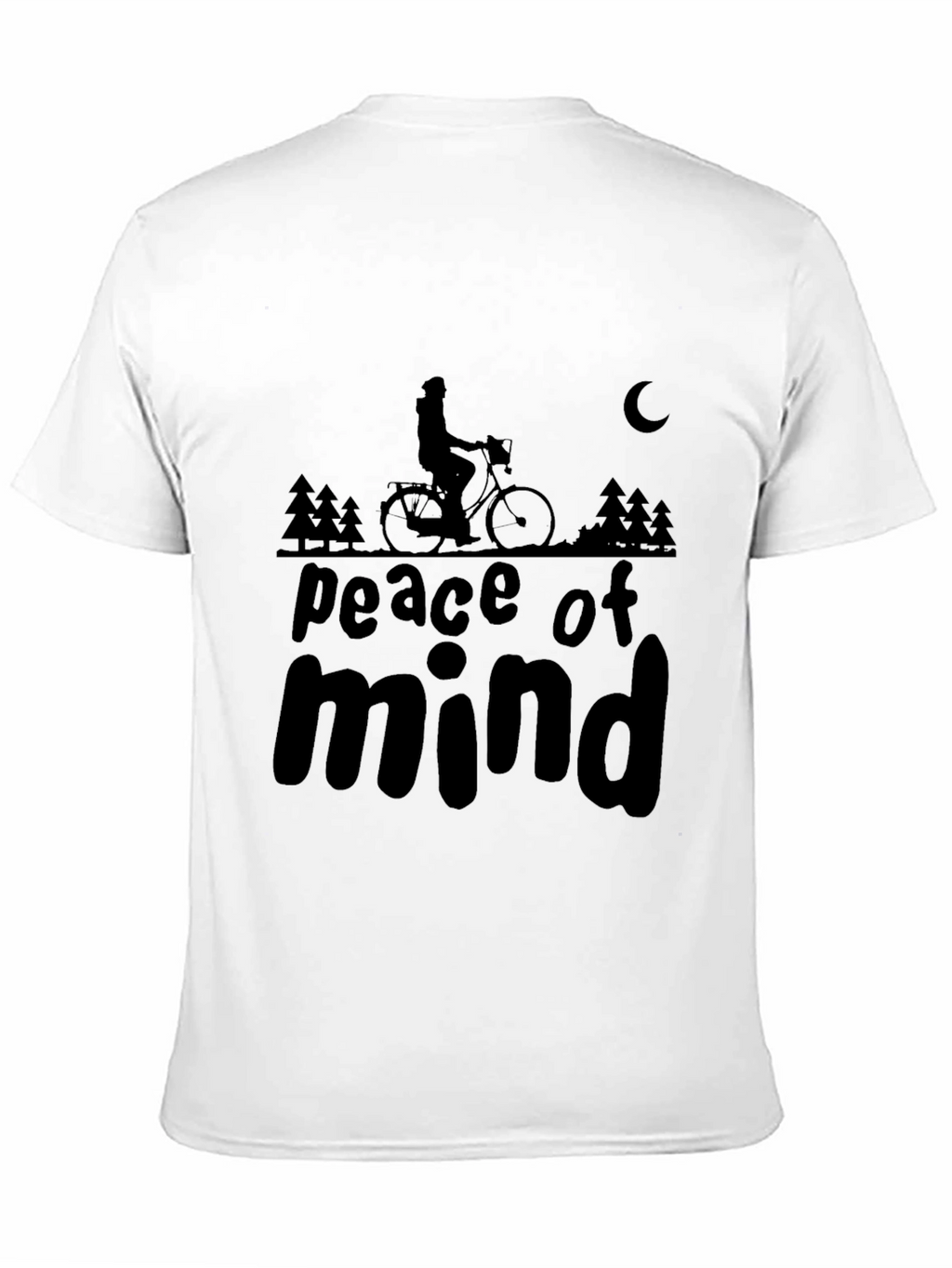 Peace of Mind Black Graphic T-Shirt