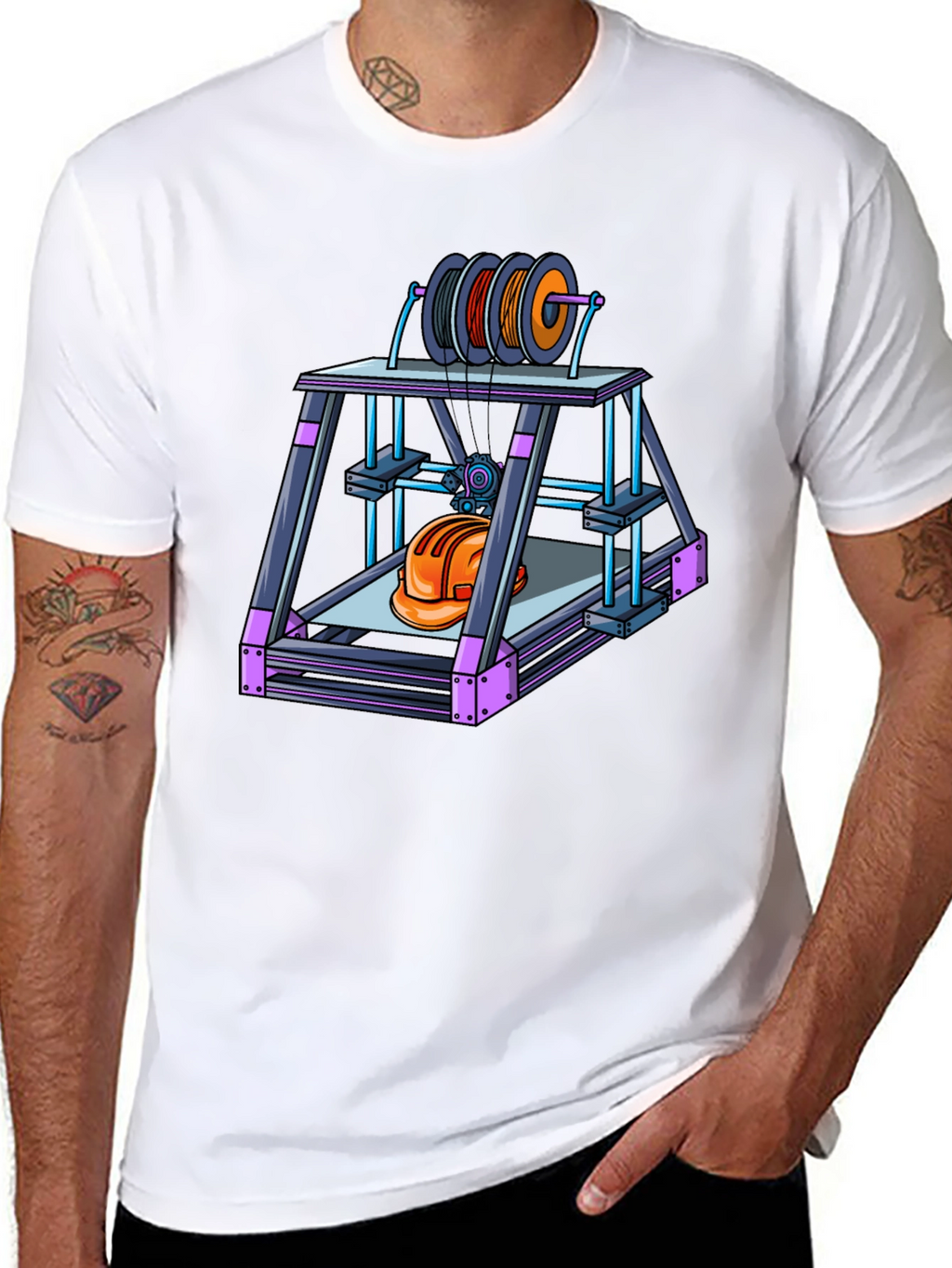 3D Printing Hard Hat Tee