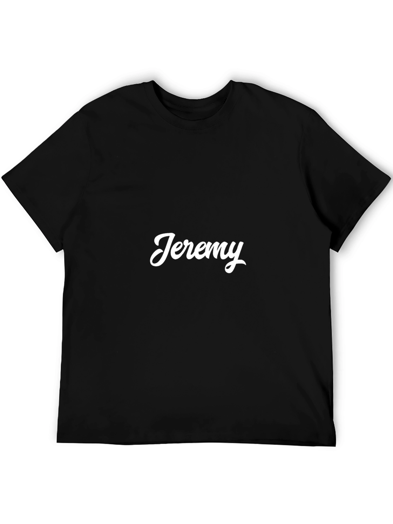 Personalized Jeremy Black T-Shirt - Custom Name Tee