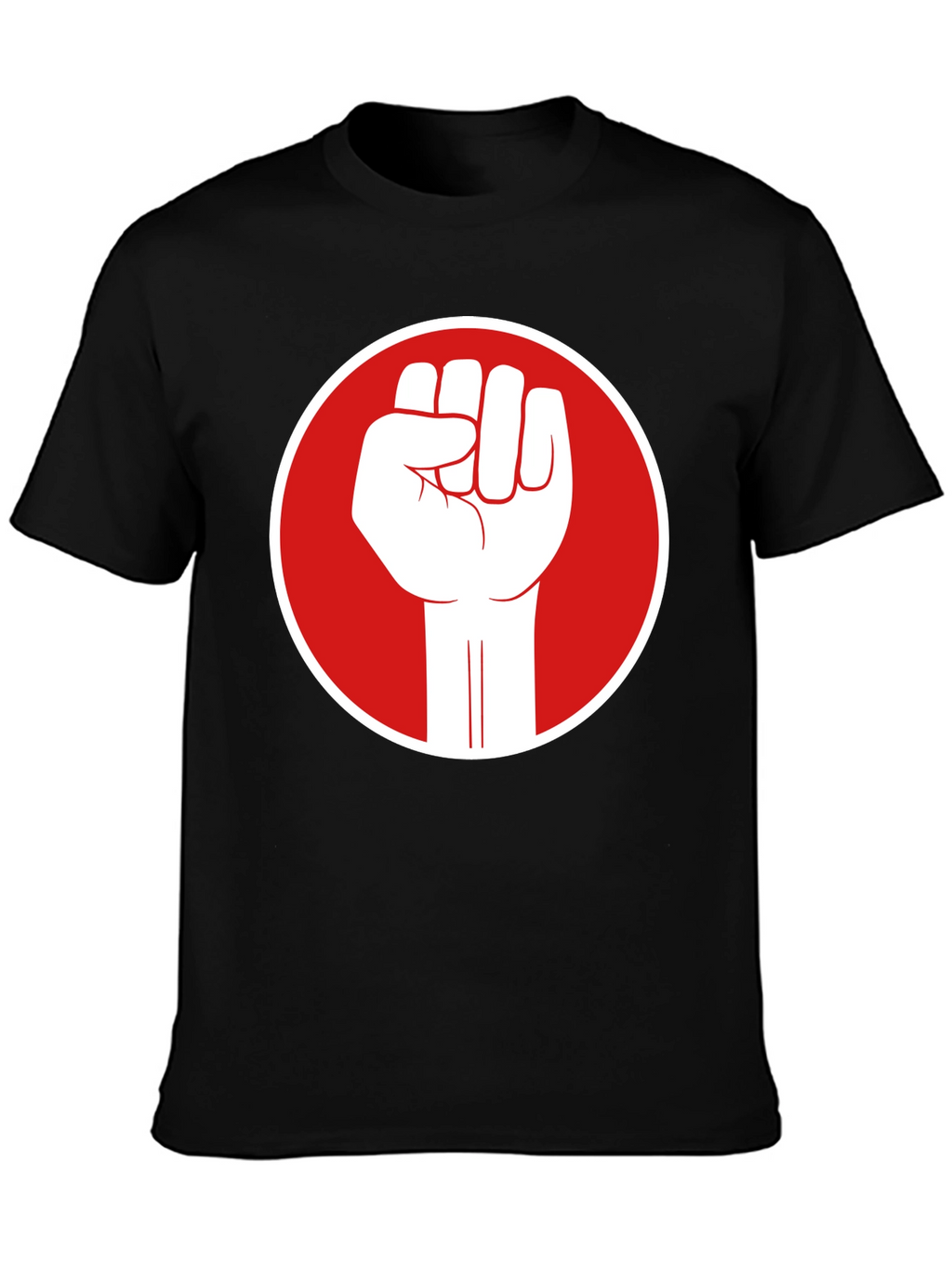 Fist Power T-Shirt - Black Cotton Graphic Tee