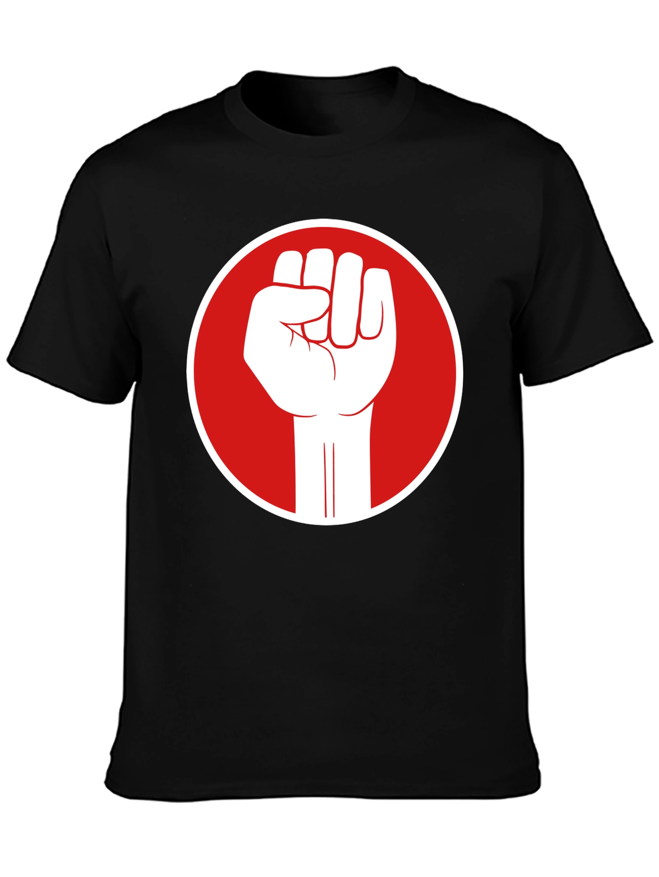 Fist Power T-Shirt - Black Cotton Graphic Tee