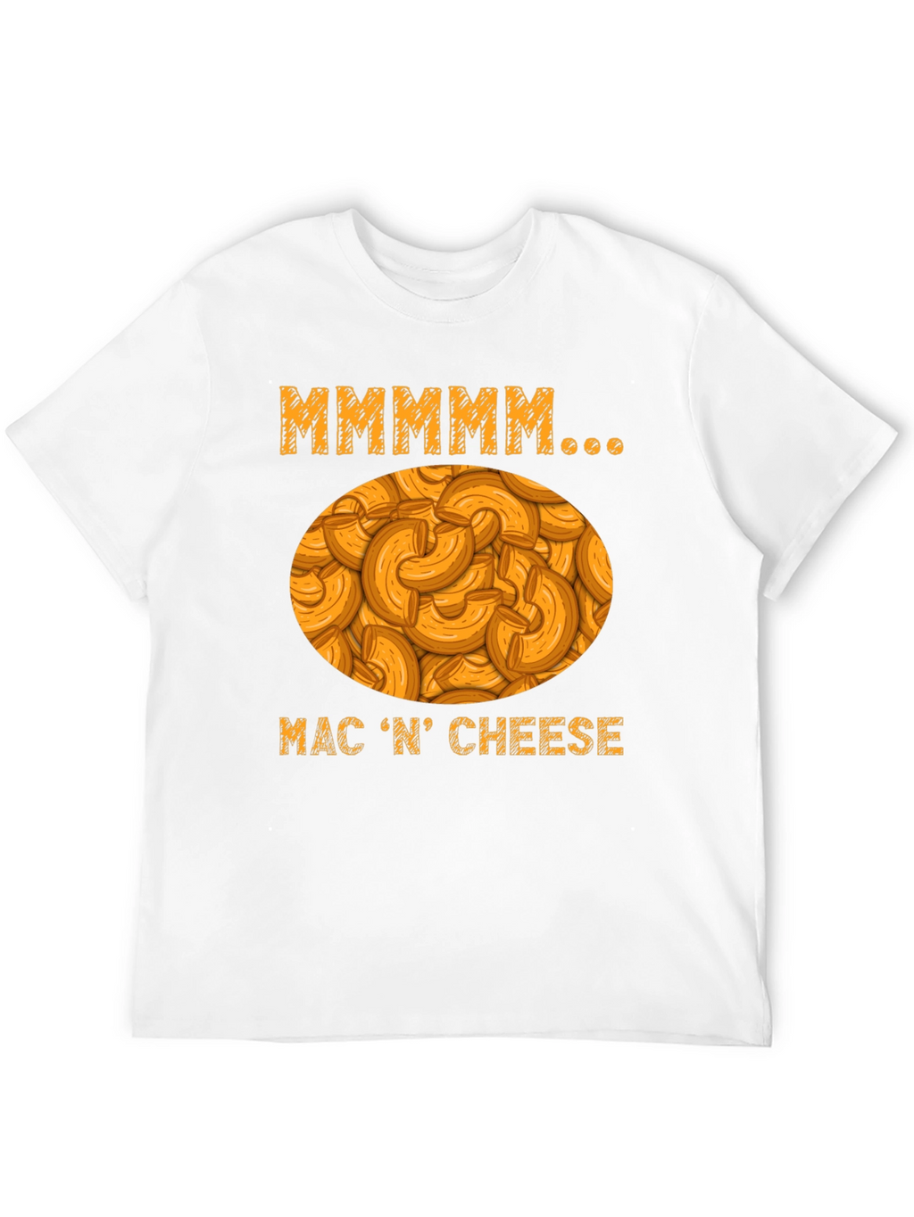 Mmmmmm Mac N Cheese Black Graphic T-Shirt