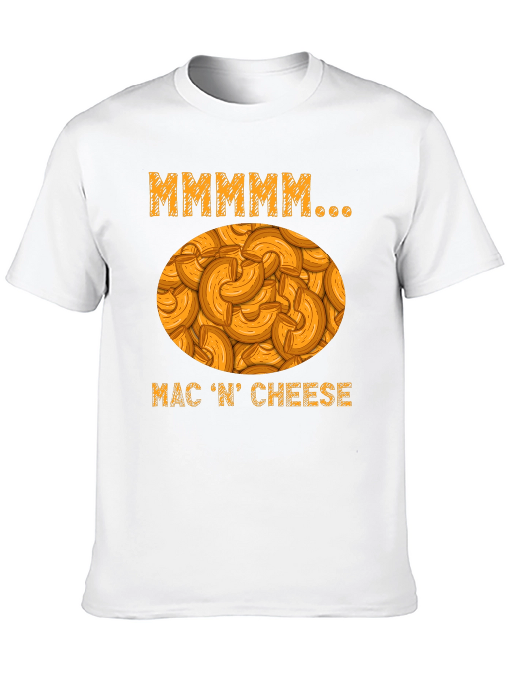 Mmmmmm Mac N Cheese Black Graphic T-Shirt