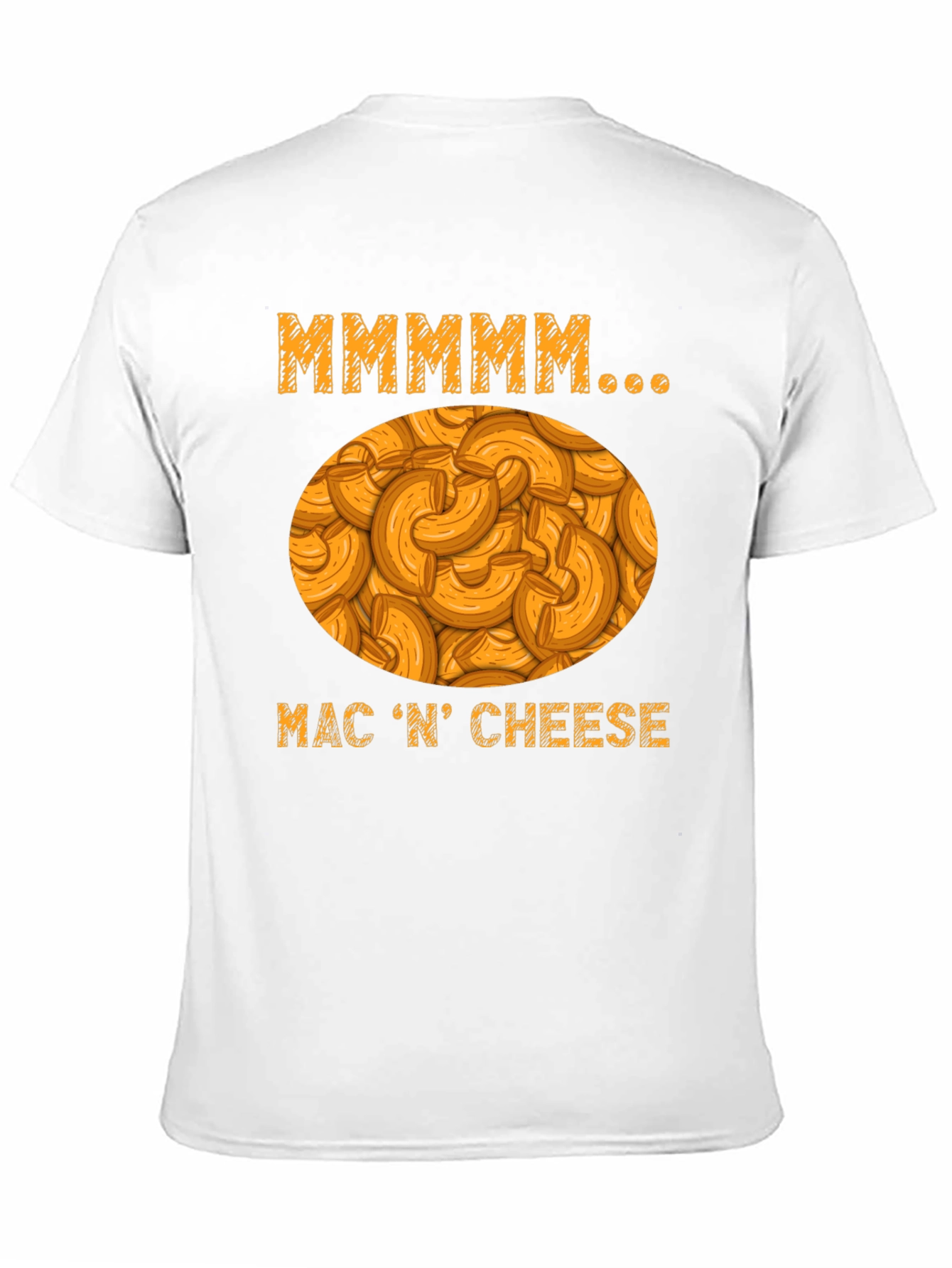 Mmmmmm Mac N Cheese Black Graphic T-Shirt
