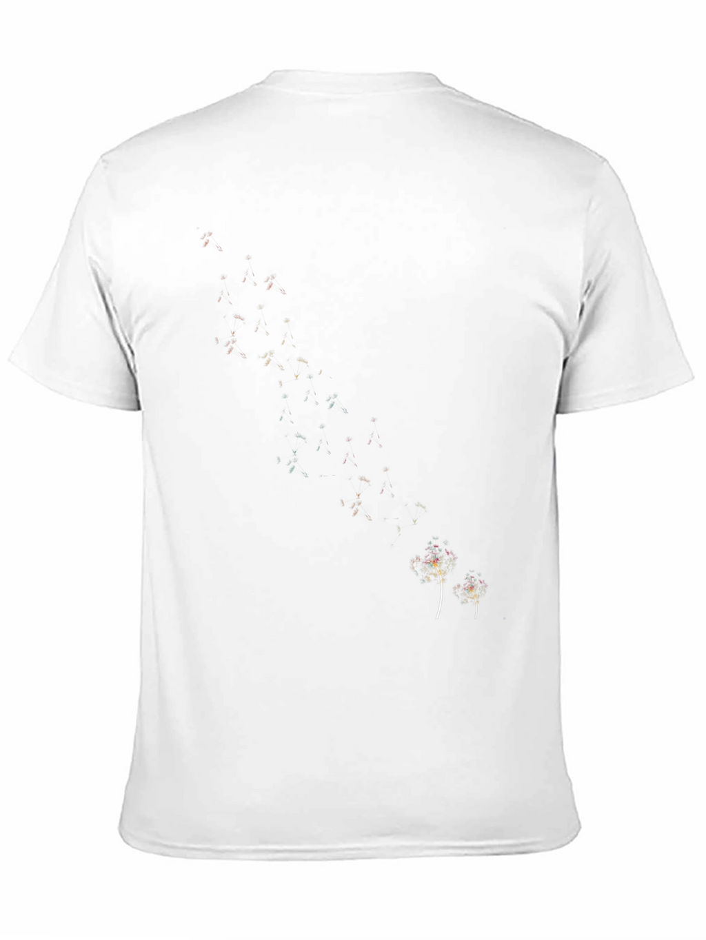 Mens Black Graphic Tee - Dandelion Design