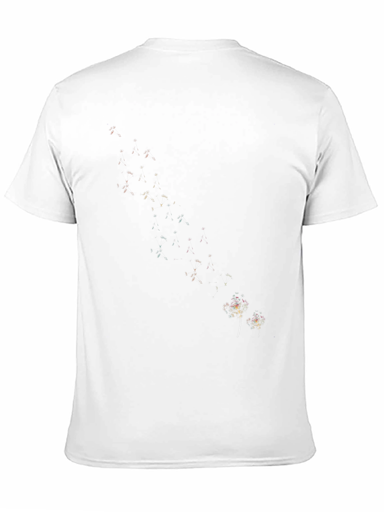 Mens Black Graphic Tee - Dandelion Design