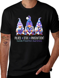Peace Love Prevention Suicide Awareness Graphic Tee