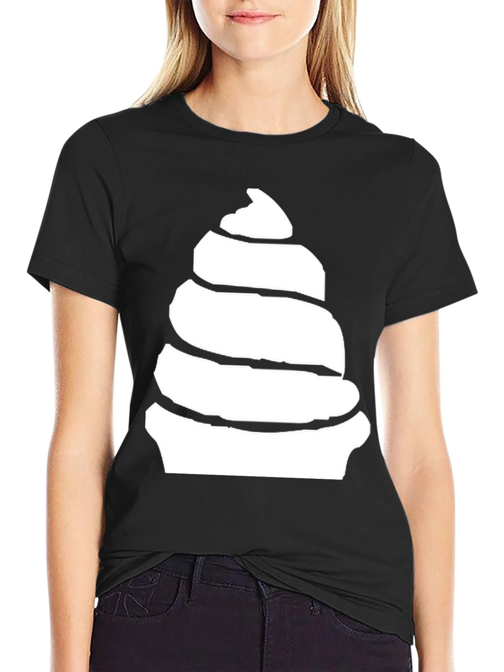 Swirl Ice Cream Graphic Tee - Soft Cotton Blend