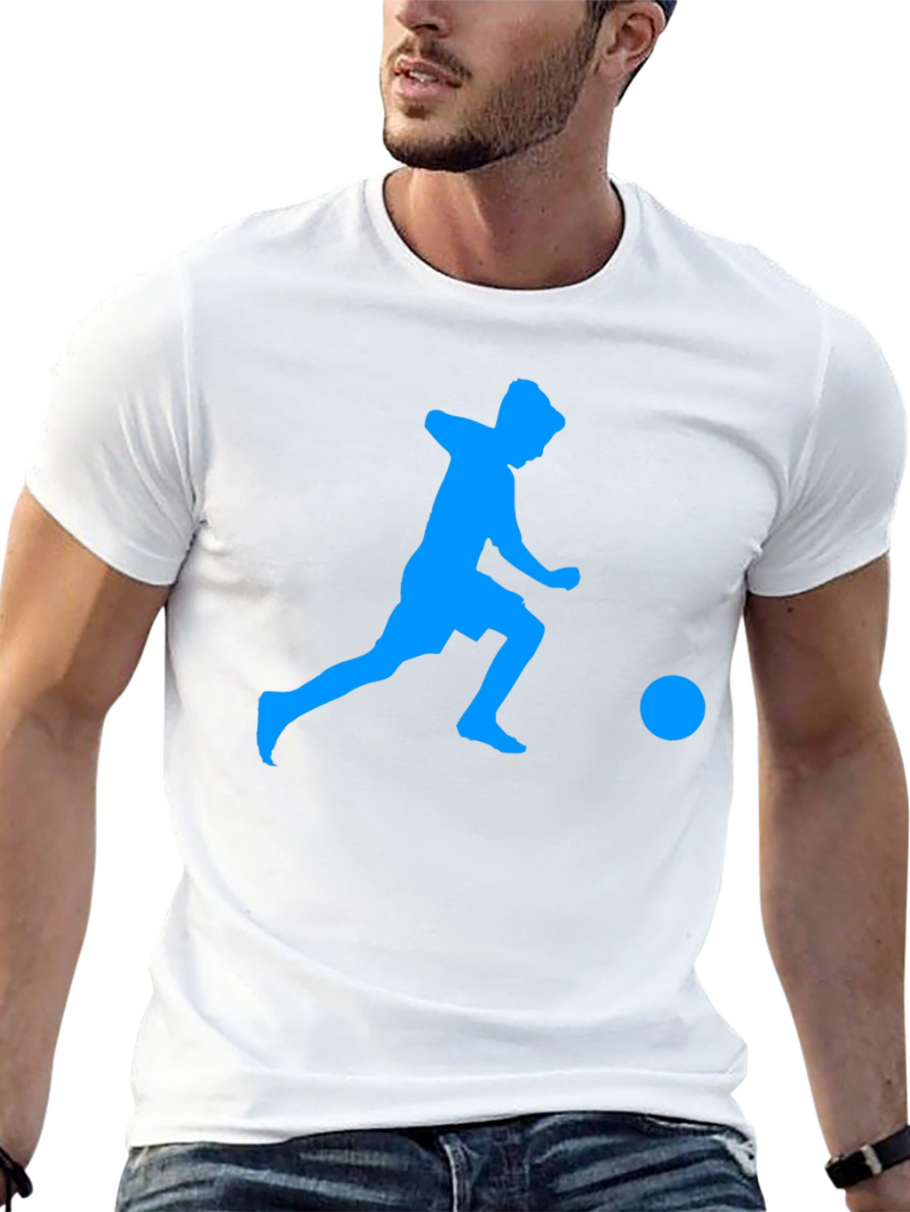Soccer Player Graphic Tee - Stylish & Comfortable