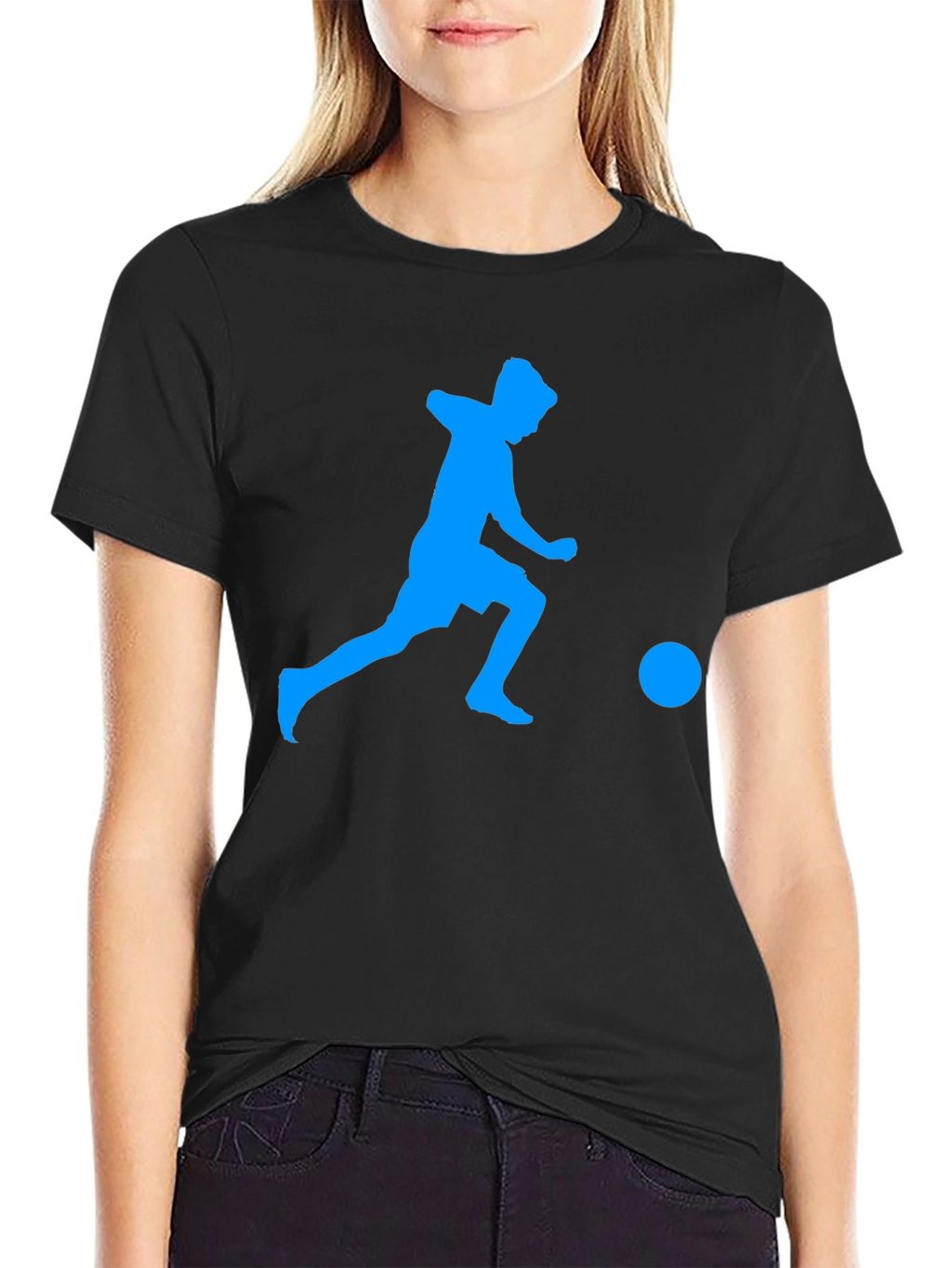 Soccer Player Graphic Tee - Stylish & Comfortable