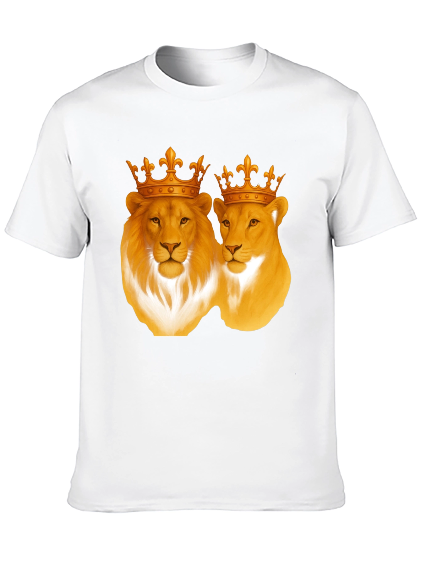 Lion King & Queen Black T-Shirt