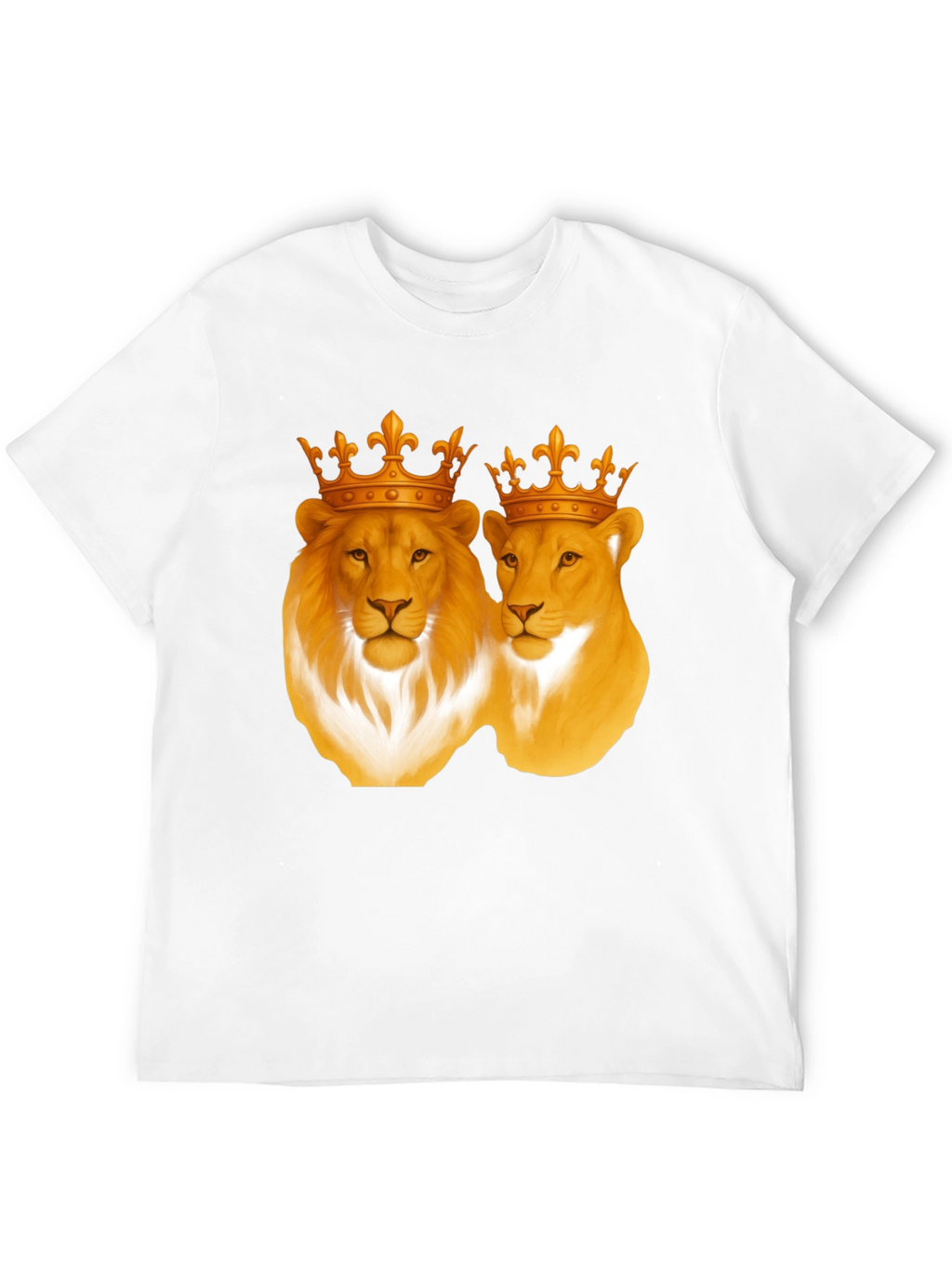 Lion King & Queen Black T-Shirt