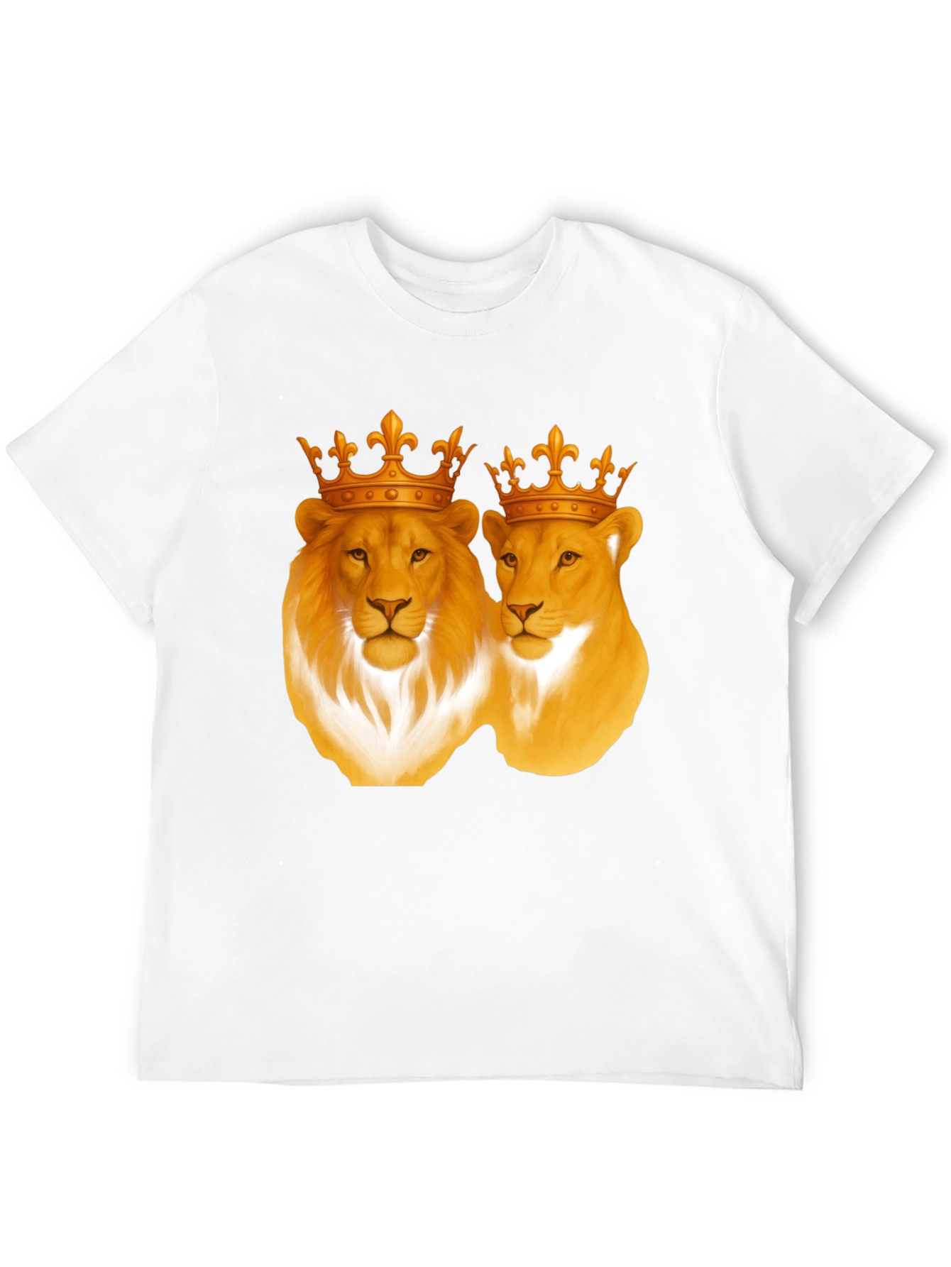 Lion King & Queen Black T-Shirt