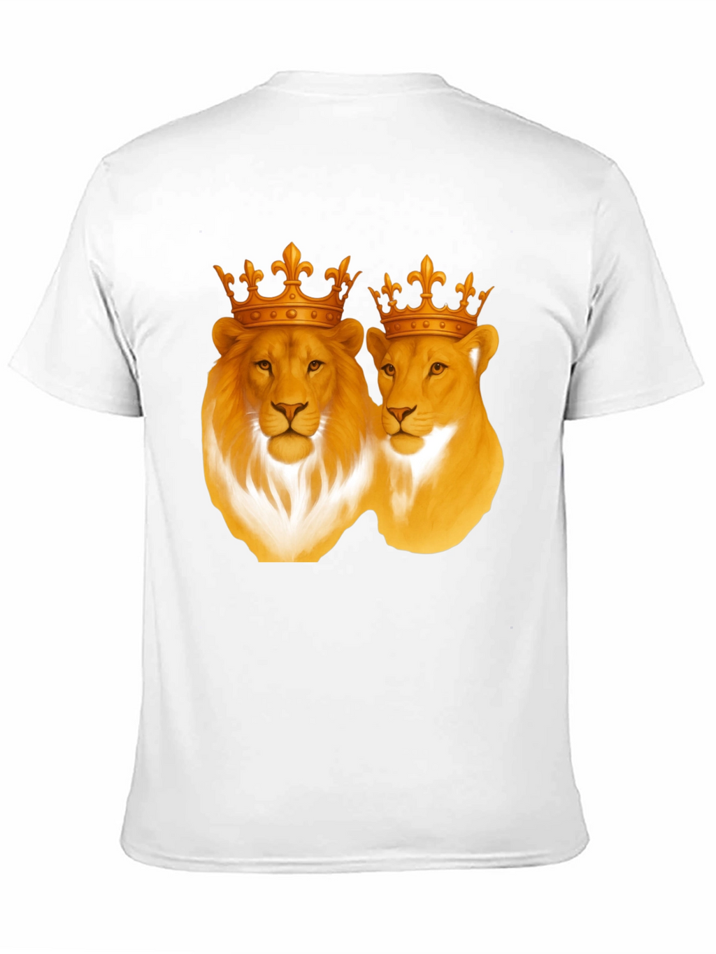 Lion King & Queen Black T-Shirt