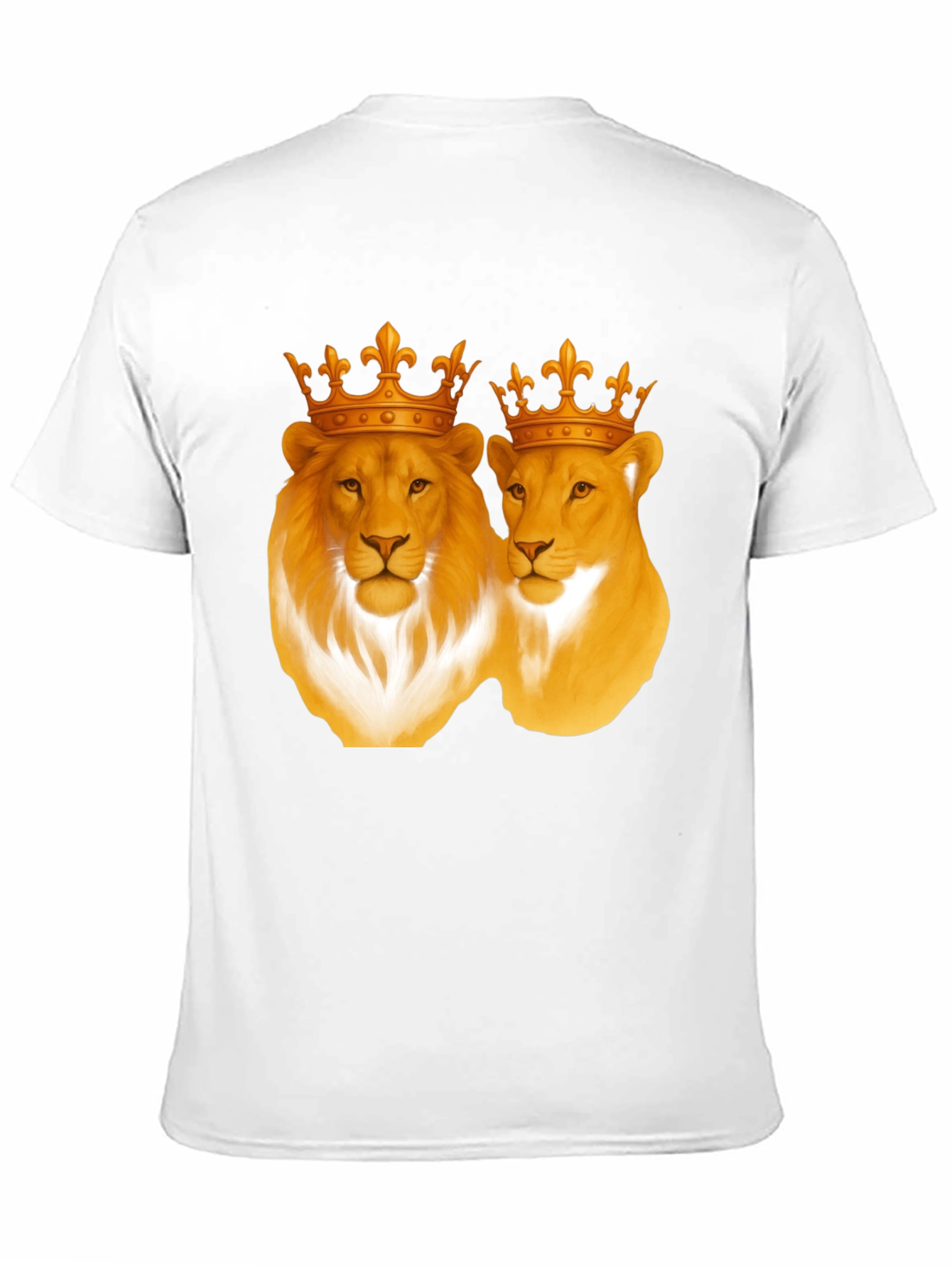 Lion King & Queen Black T-Shirt