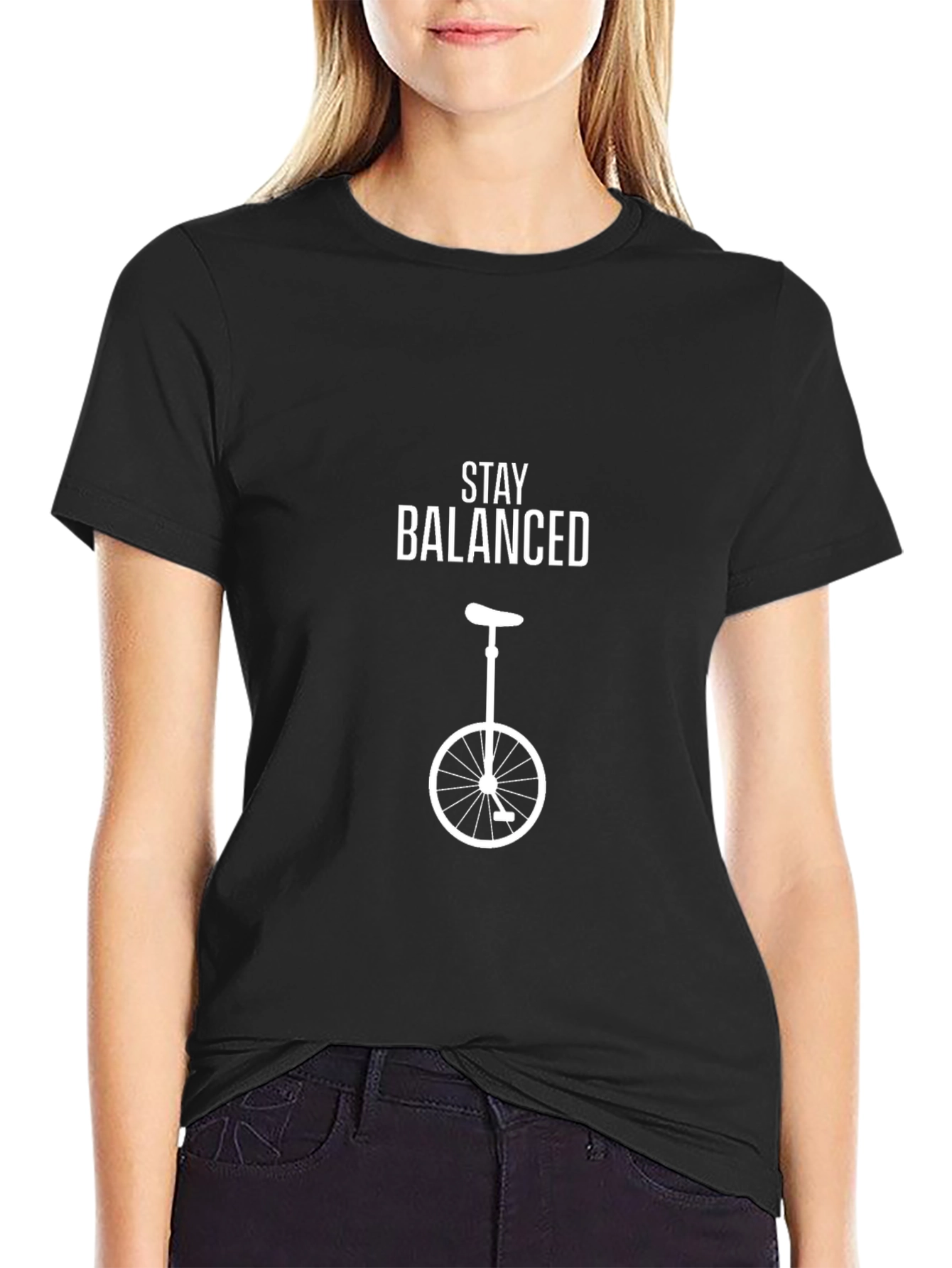 Stay Balanced Unicycle Graphic T-Shirt