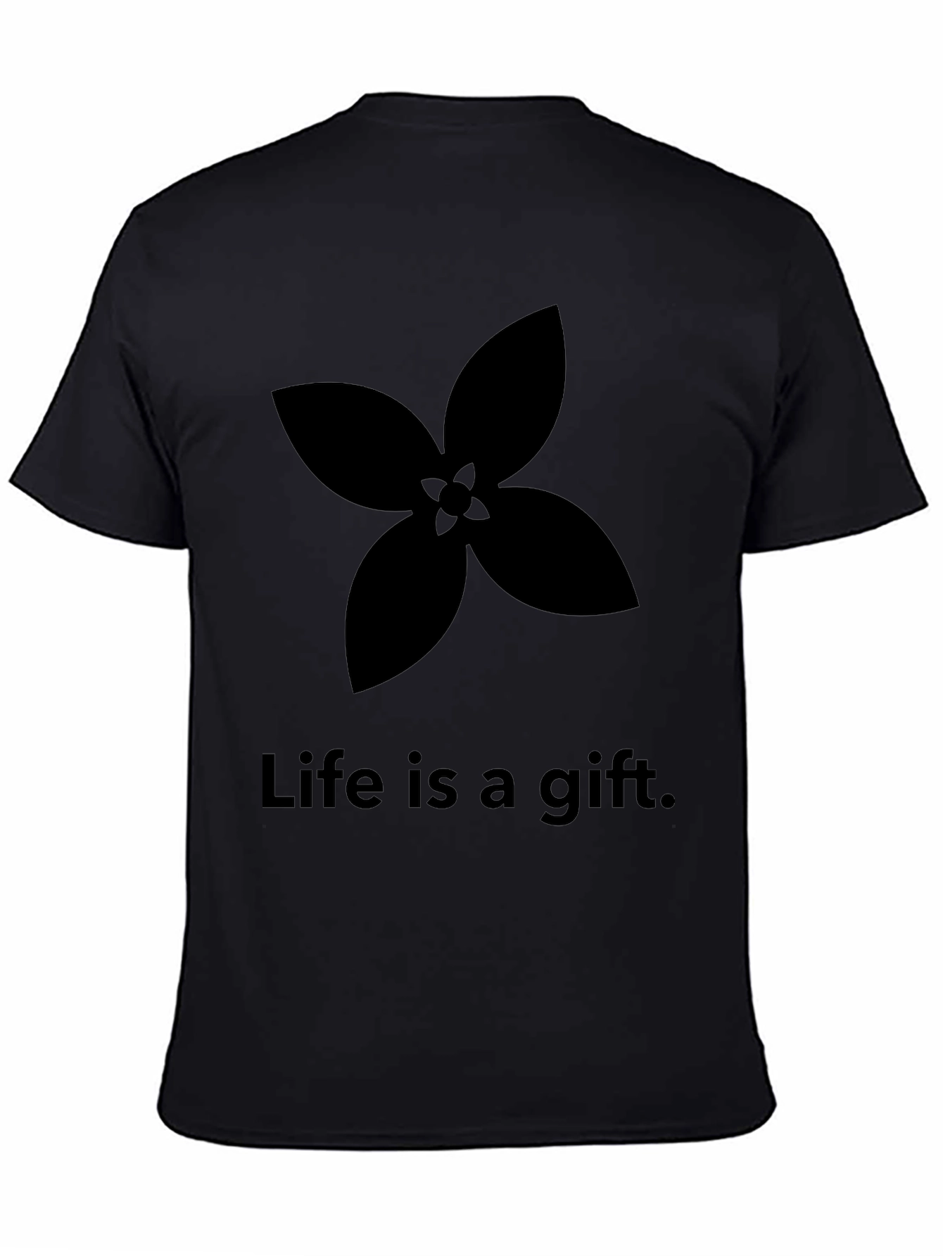 Life is a Gift Graphic Tee - Stylish Black T-Shirt