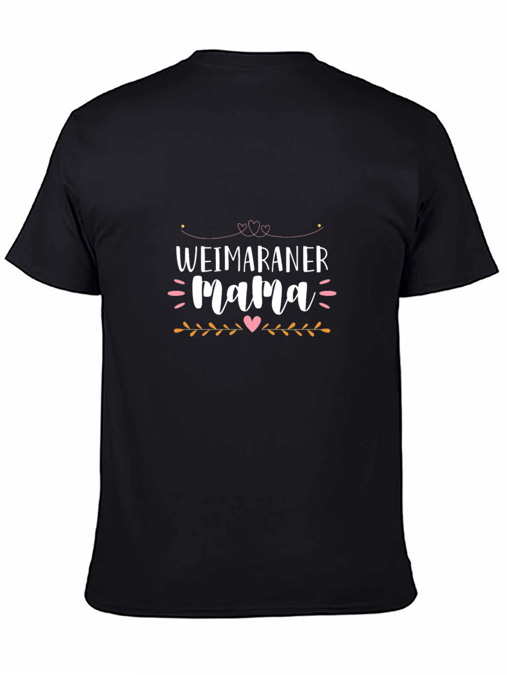 Weimaraner Mama Black T-Shirt