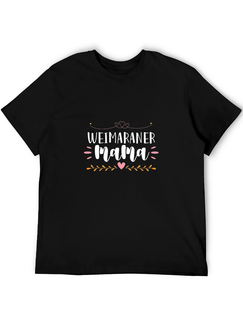 Weimaraner Mama Black T-Shirt