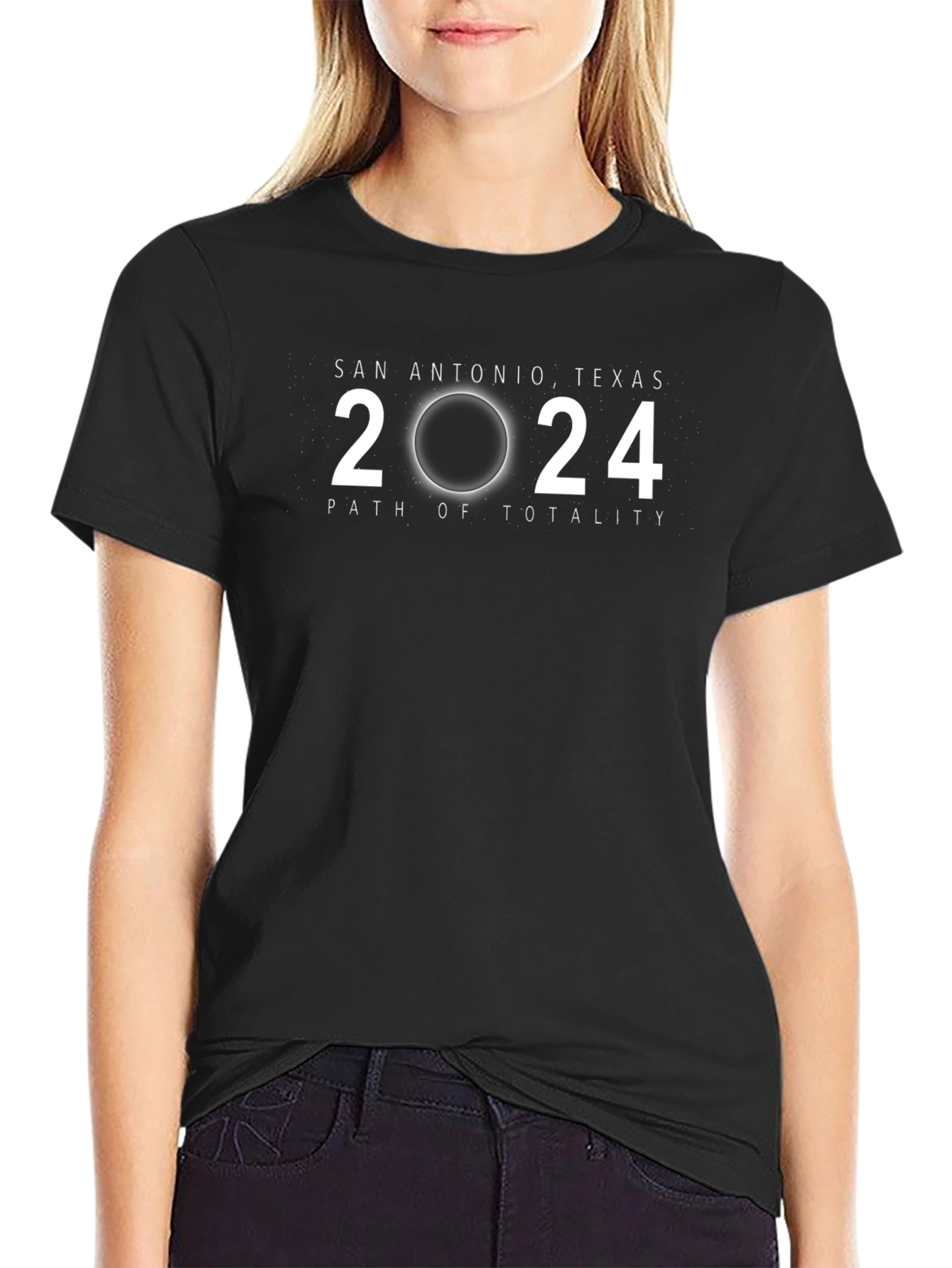 San Antonio Texas 2024 Eclipse T-Shirt