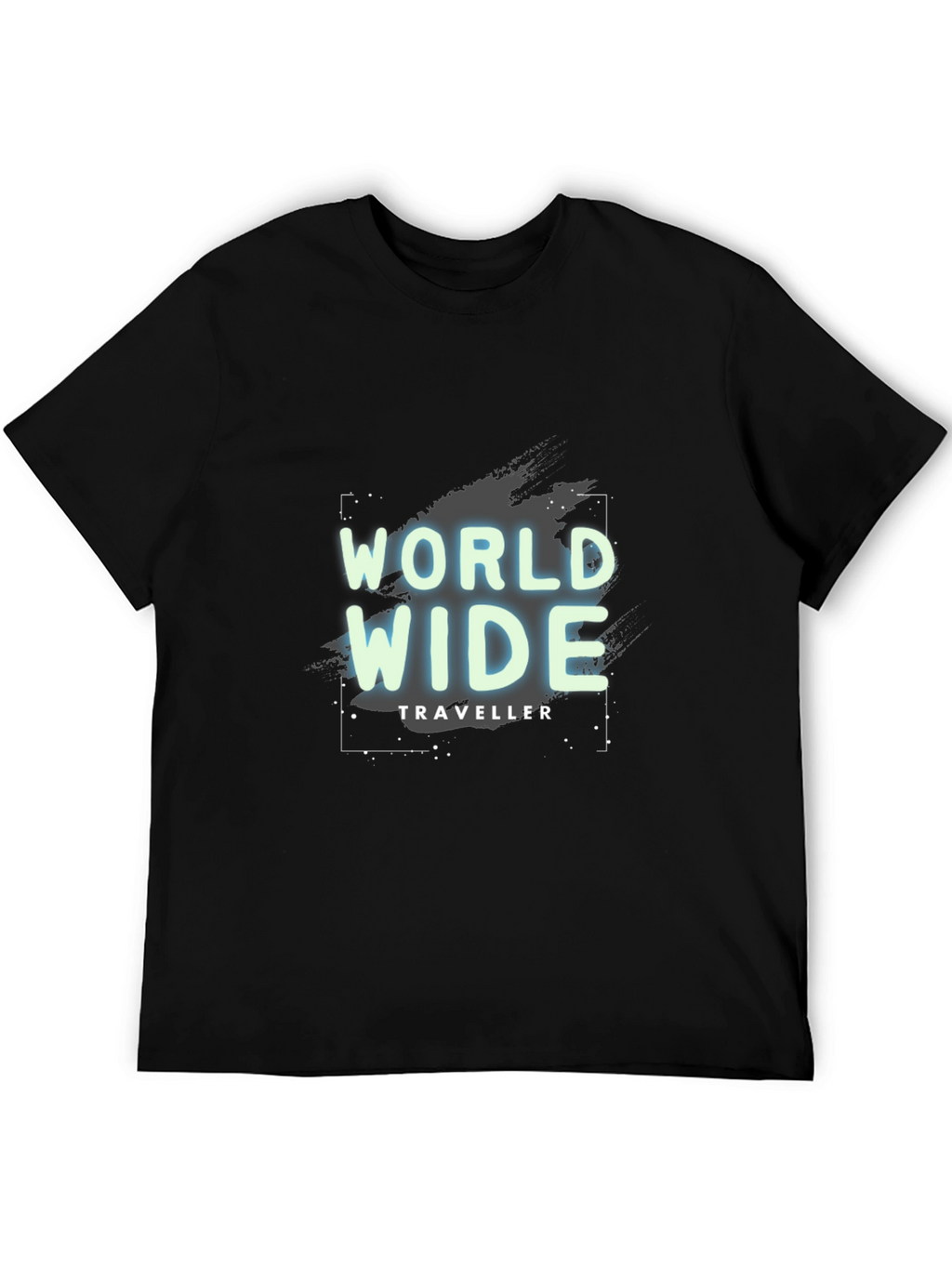 World Wide Traveller Black T-Shirt