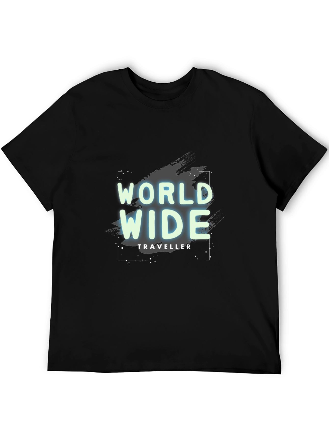 World Wide Traveller Black T-Shirt